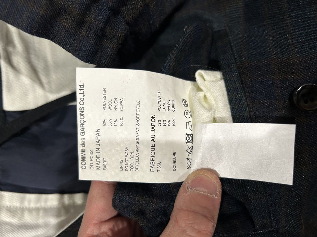 Comme des Garcons Comme des garcons homme deux plaid drawstring casual pants Size US 33 - 9 Thumbnail