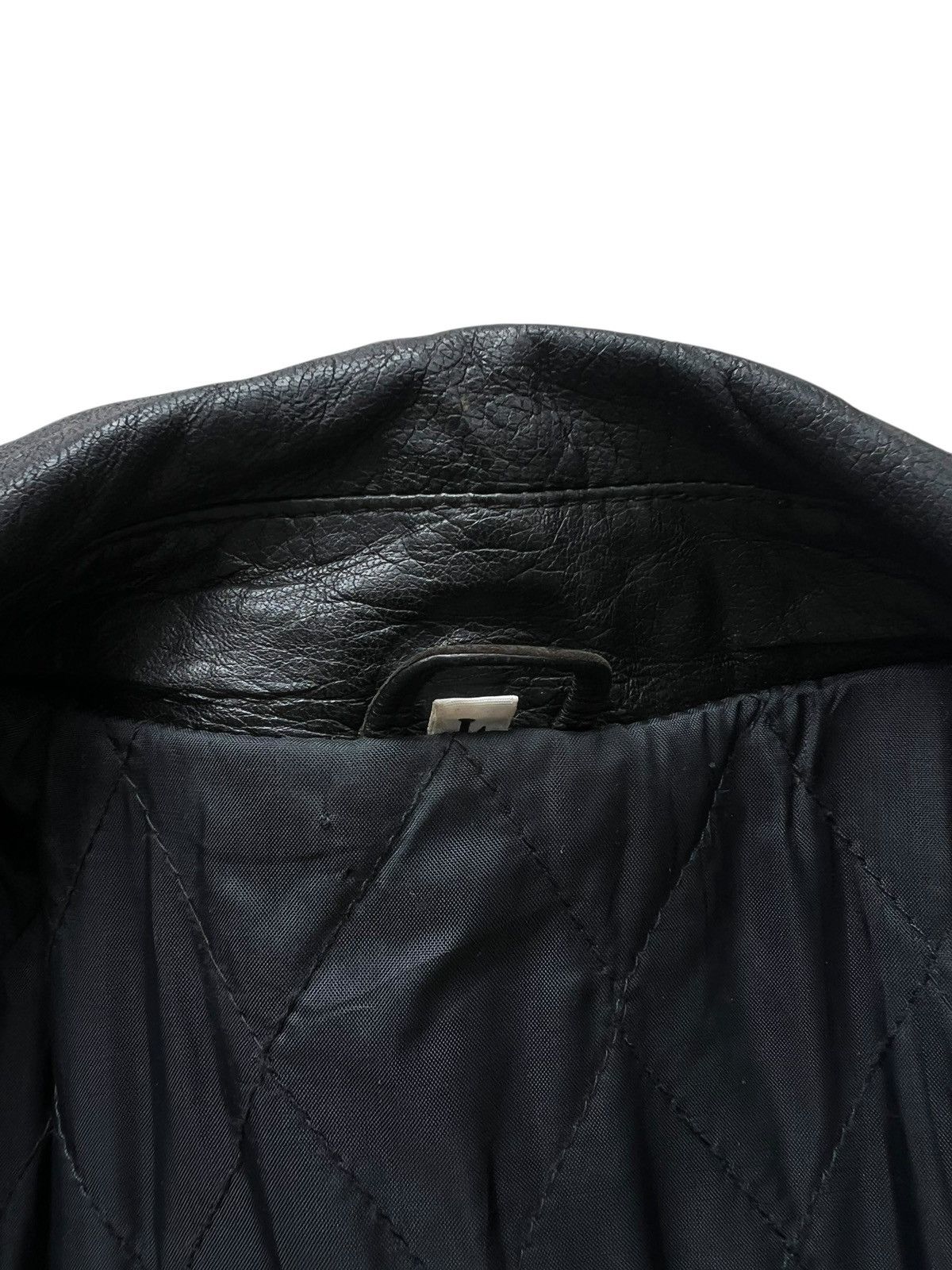 Japanese Brand × Vintage Nonchalant Ans Black Trench Coat Leather Jacket Size US L / EU 52-54 / 3 - 12 Thumbnail