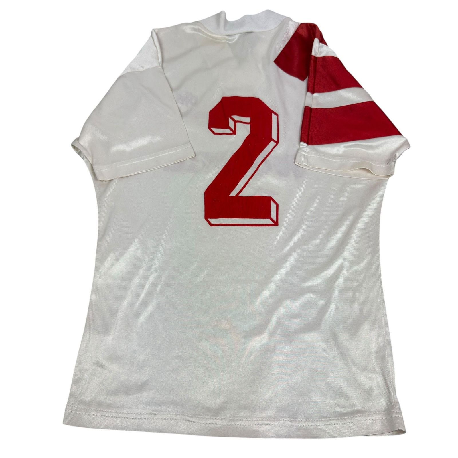 Adidas Adidas Men White Red FC Ingolstadt 04 Football V-Neck Jersey Size US M / EU 48-50 / 2 - 6 Thumbnail