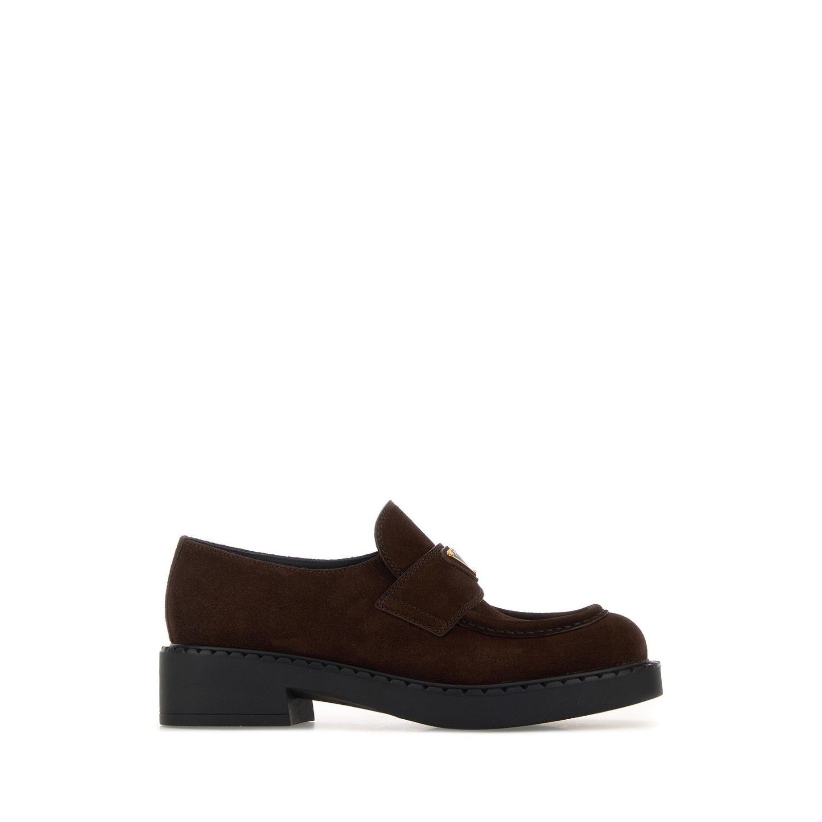 Prada PRADA Triangle Brown Suede Loafers New And Authentic (Women' Size US 6 / IT 36 - 5 Thumbnail