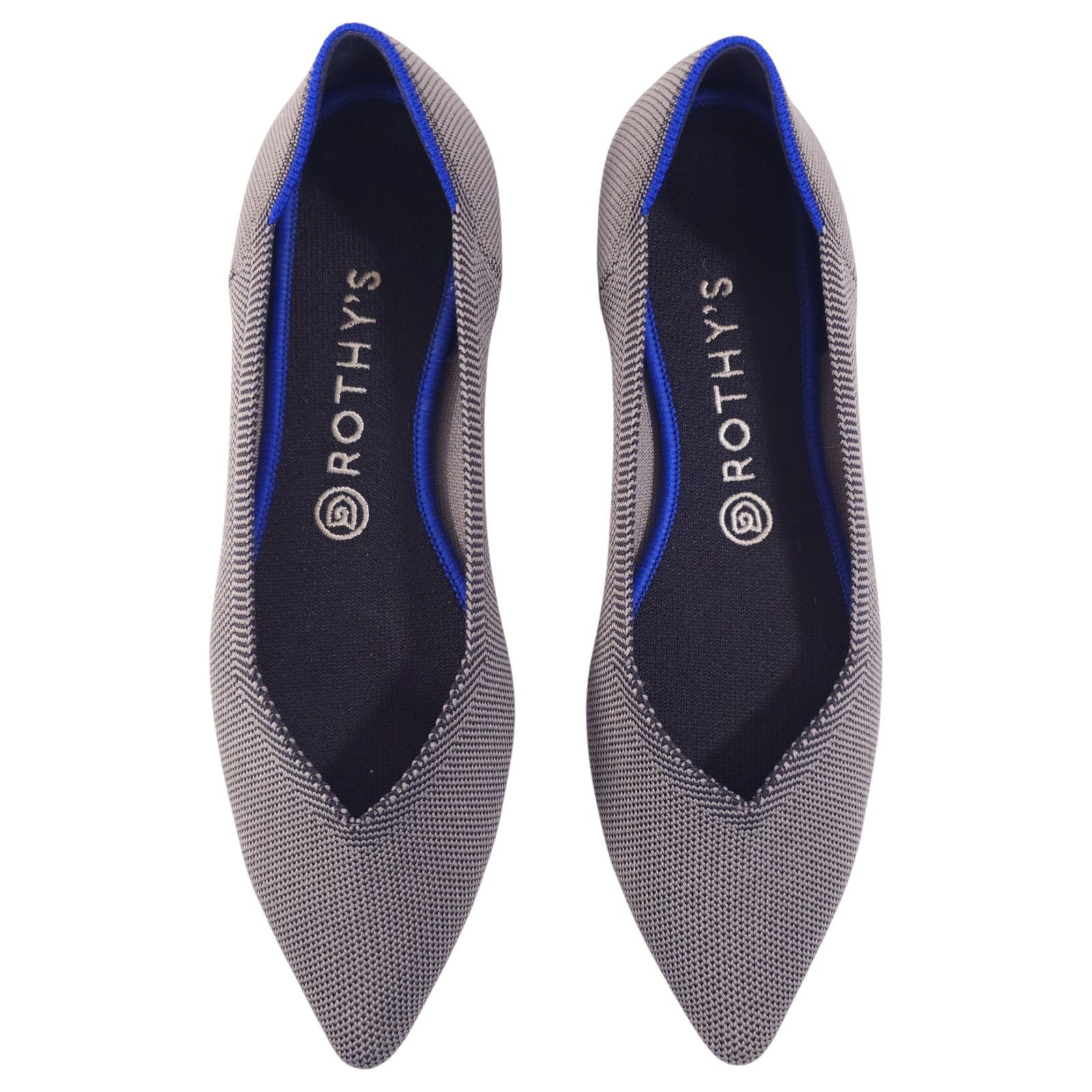 Other Rothy's The Point Pointed Toe Flats Cloud Grey Birdseye 9.5 Size US 9.5 / IT 39.5 - 1 Thumbnail
