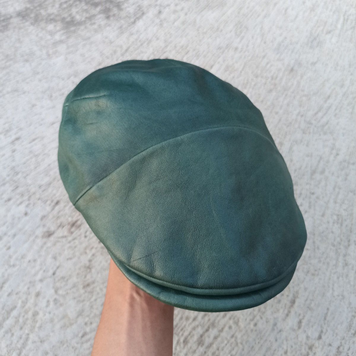 CA4LA × Leather Leather. Forest green flatcap by CA4LA Size 34 - 9 Thumbnail