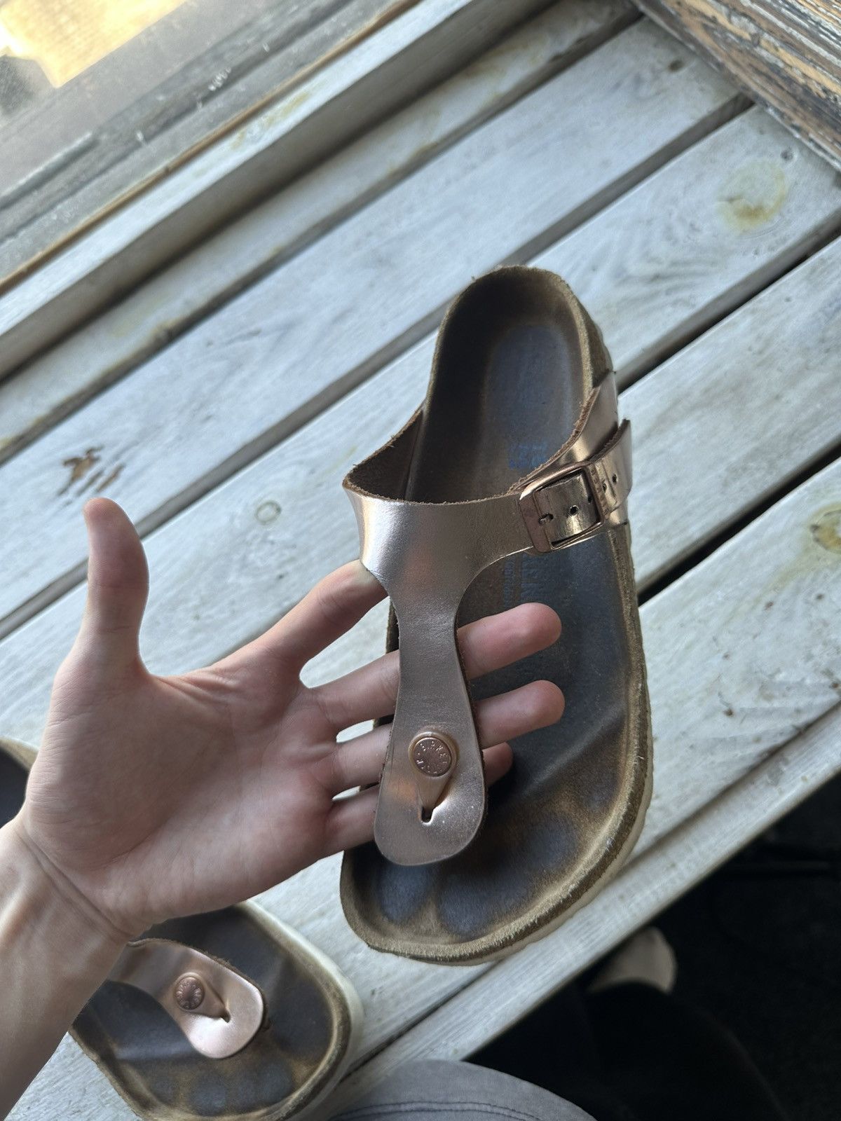 Birkenstock 🚨Vintage Birkenstock 38 pink Luxe Sandals rare slides Size US 8 / IT 38 - 11 Thumbnail
