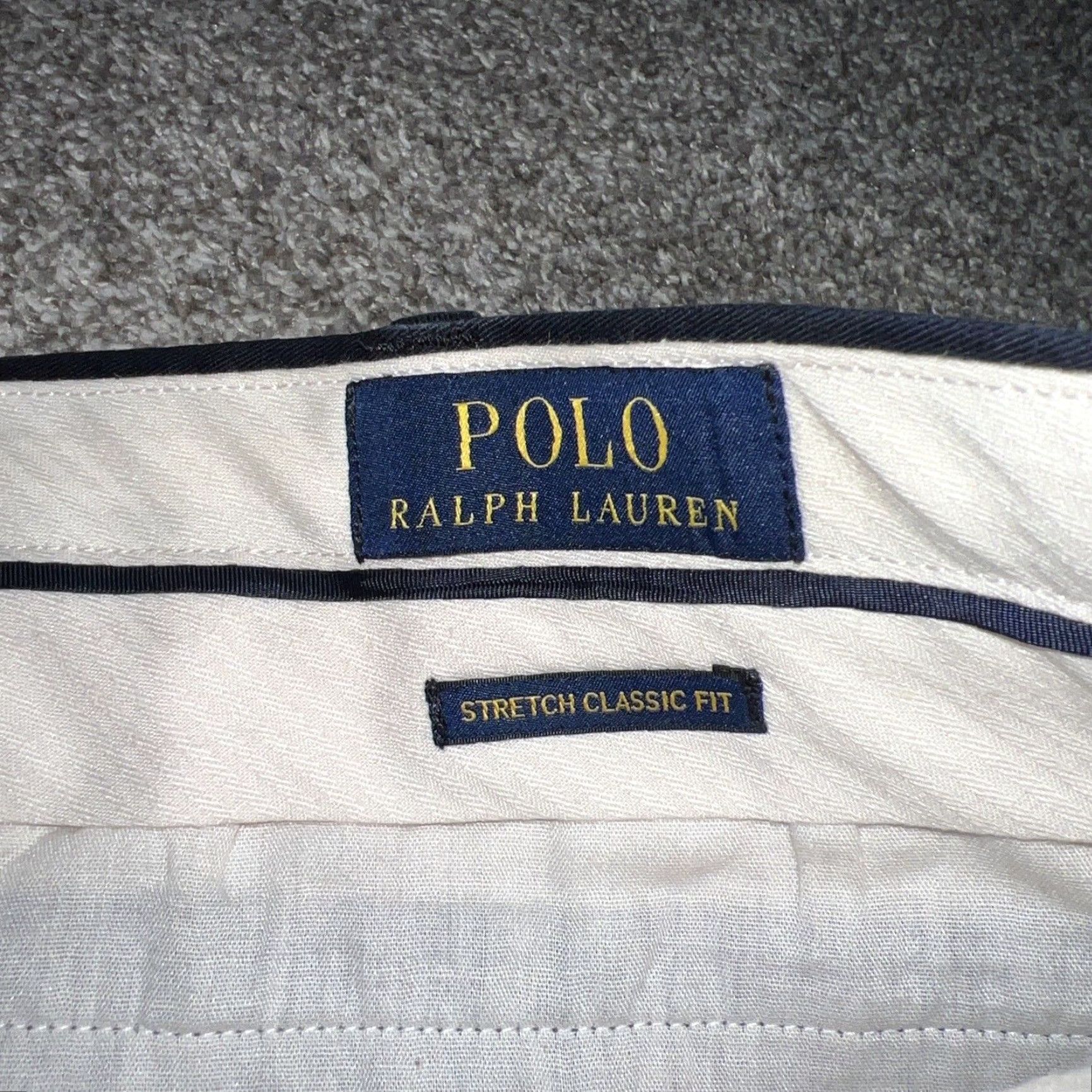 Polo Ralph Lauren VINTAGE Polo Ralph Lauren Men's Chino Pants Regular Fit Size 36 Navy Blue Stretch Size US M / EU 48-50 / 2 - 3 Thumbnail