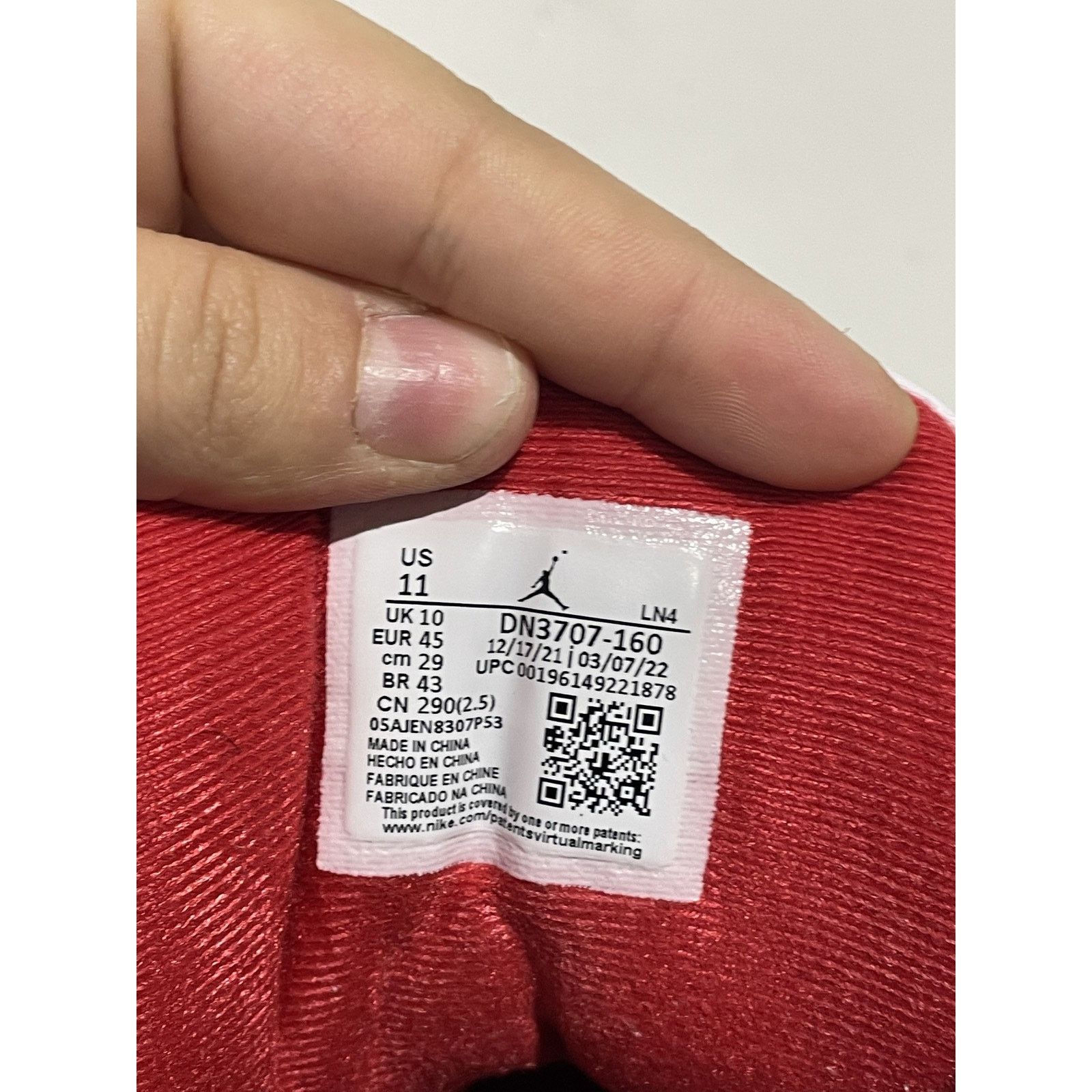 Jordan Brand JORDAN 3 RETRO FRE RED SIZE 11 PREOWNED Size US 11 / EU 44 - 7 Thumbnail