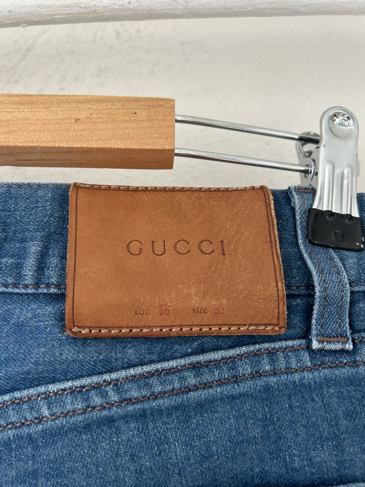 Gucci Web Side Stripe Jeans Size US 33 - 5 Thumbnail