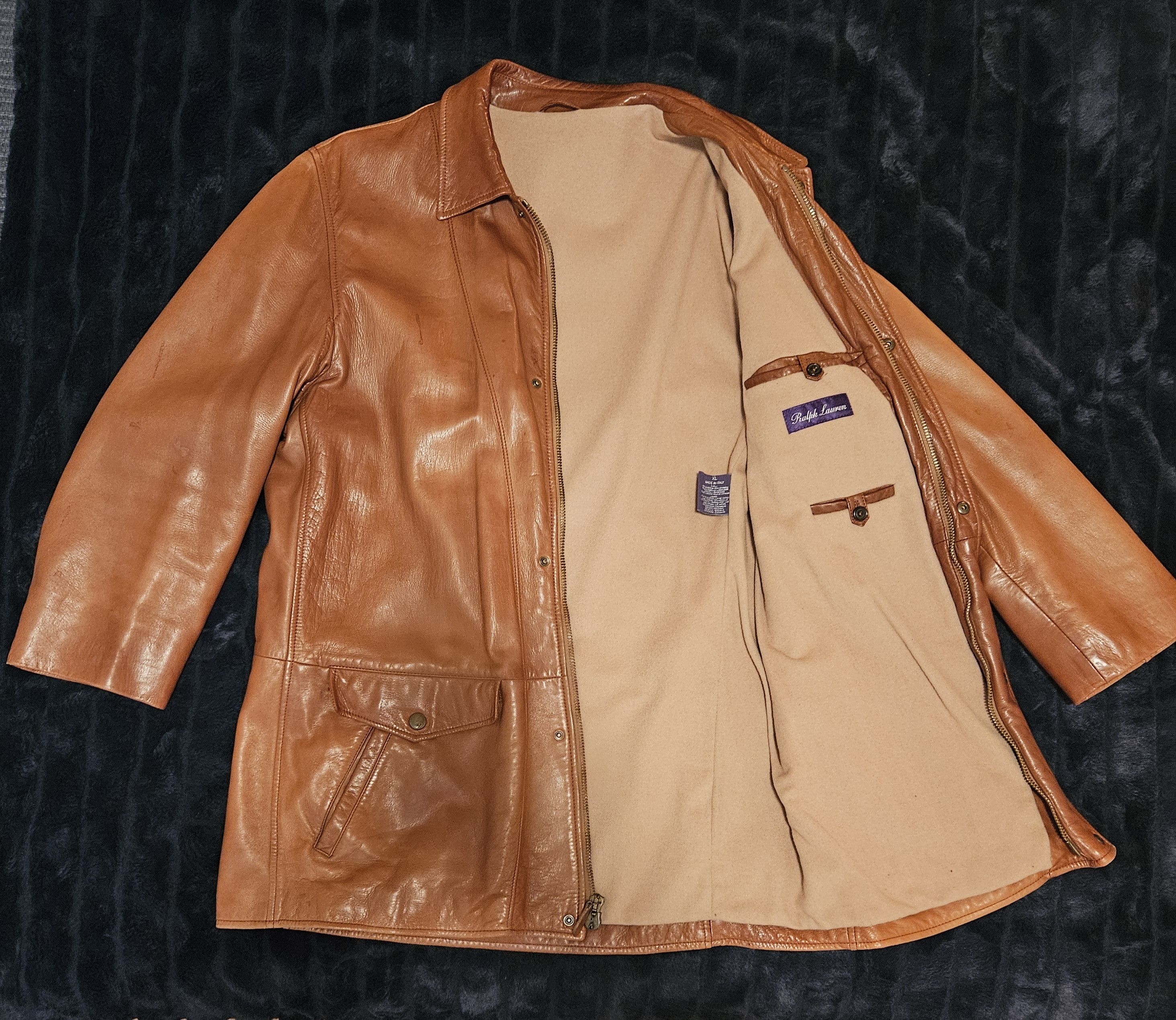Ralph Lauren Purple Label Ralph Lauren Purple Label Vintage Lambskin Jacket Size US XL / EU 56 / 4 - 3 Thumbnail