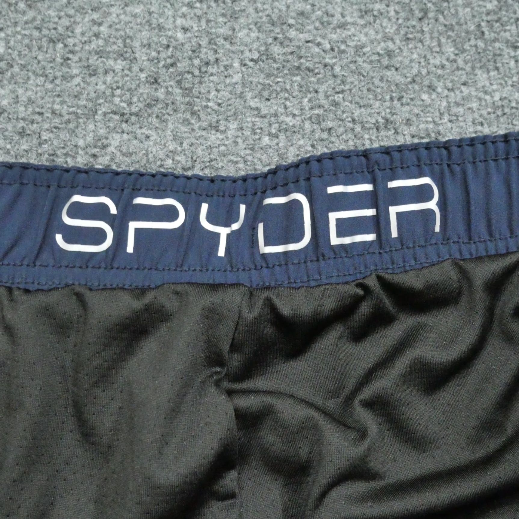 Spyder Spyder Swim Trunks Mens 2XL Blue Geometric Lined Bottom Trunks Geometric Surfing Shorts Mens Size US 39 - 7 Thumbnail