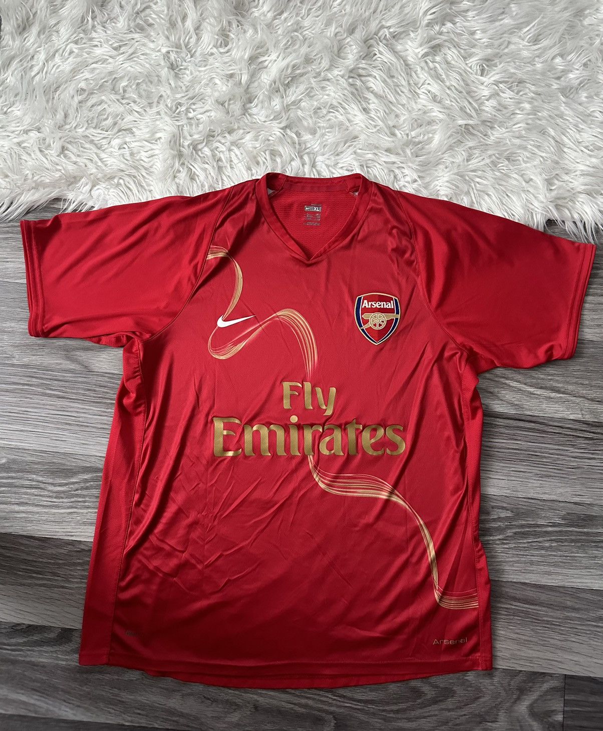 Nike Nike Vintage Arsenal Training Jersey Rare Hype y2k blockcore Size US XL / EU 56 / 4 - 1 Thumbnail