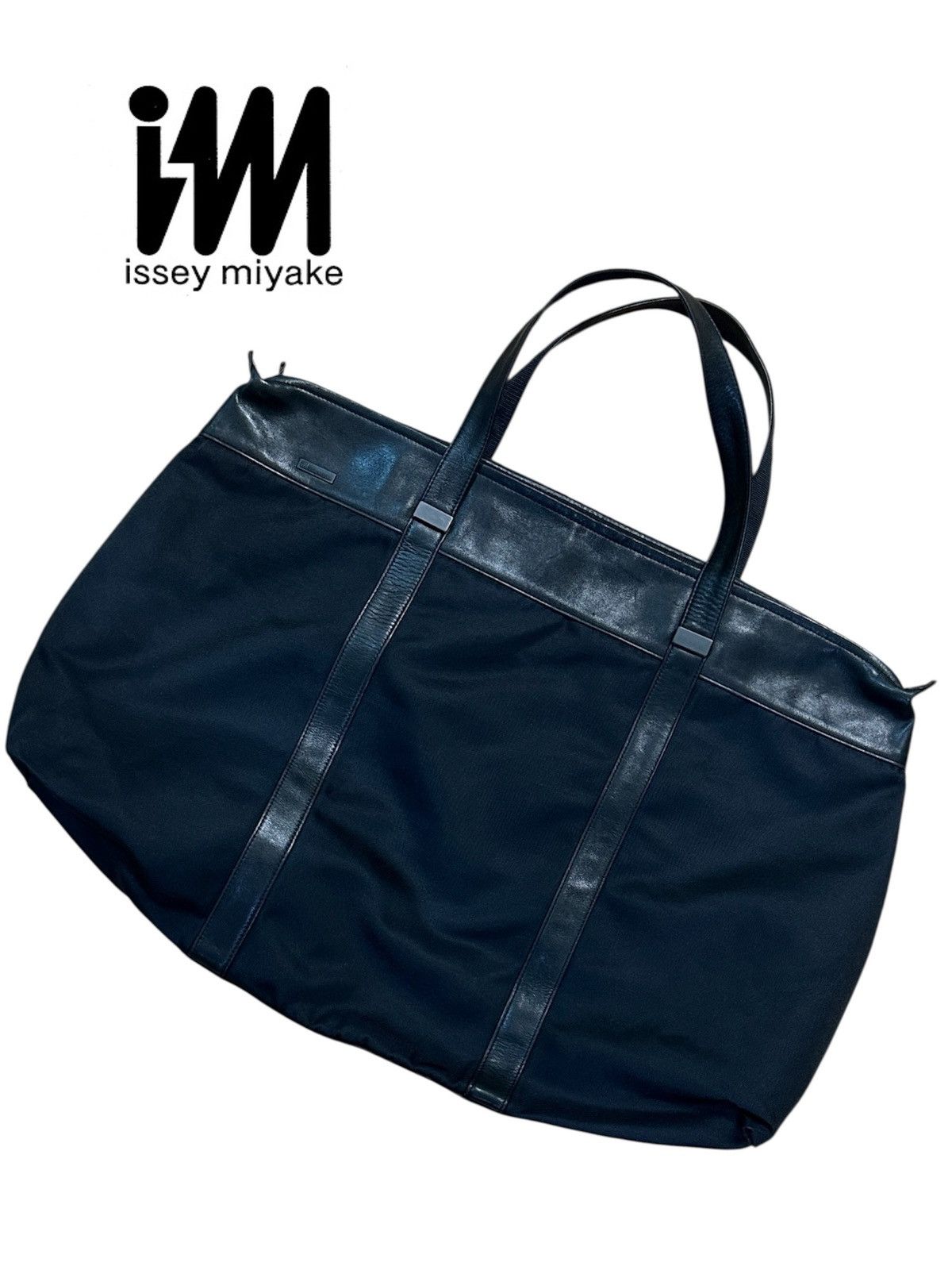 Issey Miyake Issey Miyake IM Studio Leather & Nylon Travel Bag (Big Size) Size ONE SIZE - 1 Thumbnail