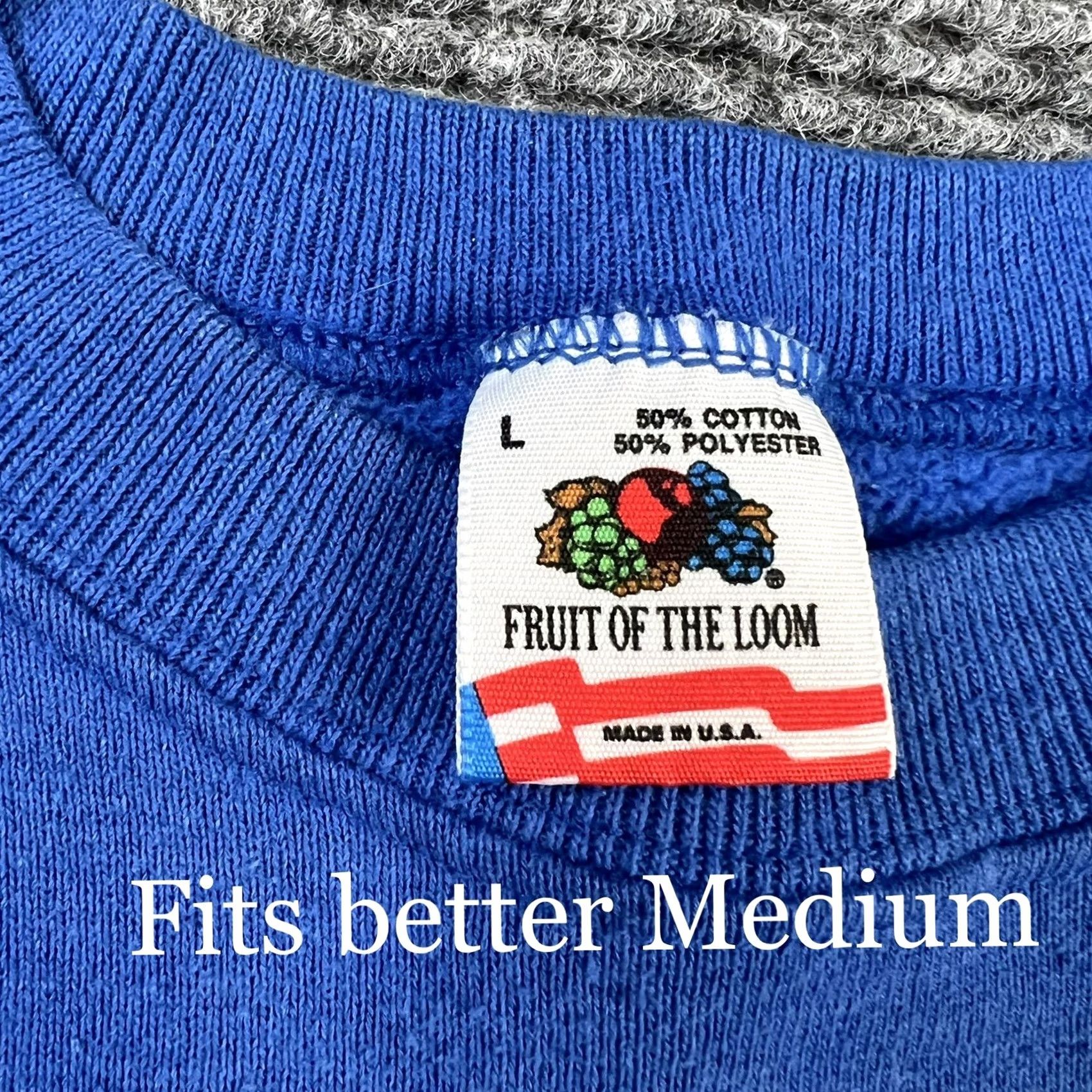 Fruit Of The Loom VINTAGE Winners Gym Raglan Blue Crewneck Sweatshirt M Men 50/50 Cotton/Polyester Graphic 90s Gymuerdo Size US M / EU 48-50 / 2 - 2 Thumbnail
