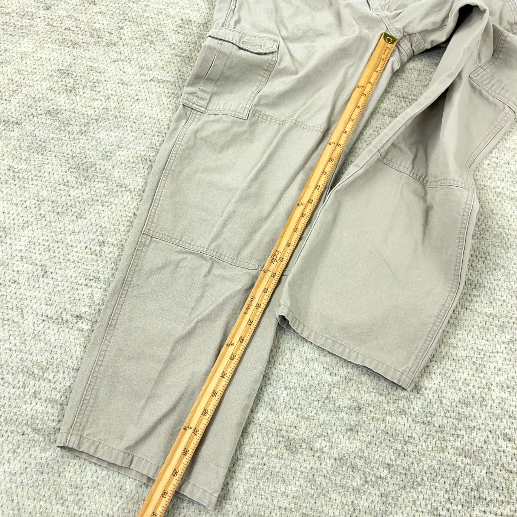 Vintage 5.11 Tactical Cargo Pants Men 34x32 Tan Canvas Casual Workwear 5-11 Taclite Pro Belt Loops Straight Leg 34 Mens Beige Cargo Trousers Size US 34 / EU 50 - 6 Thumbnail