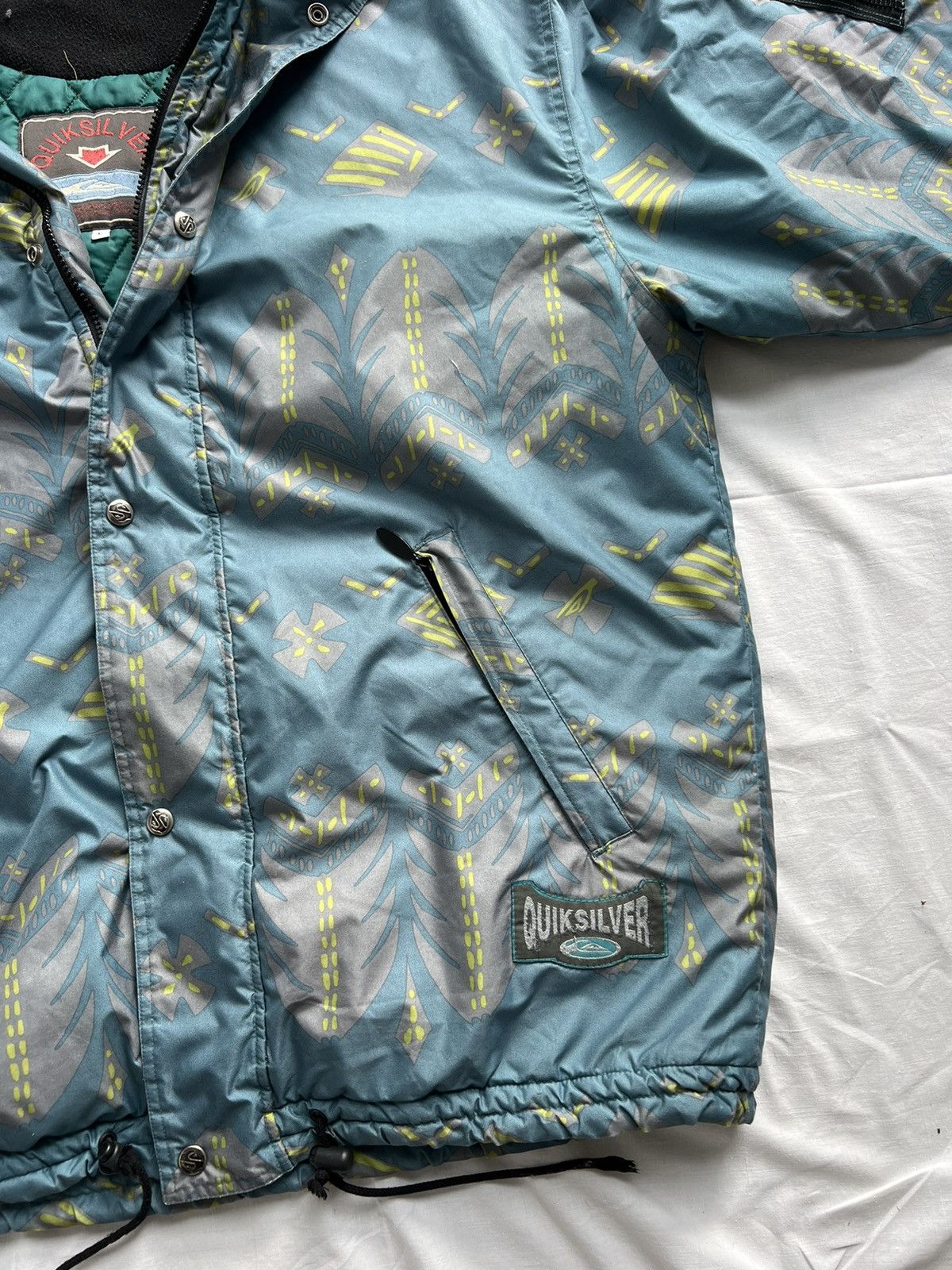 Quiksilver × Vintage Quiksilver 90s vintage super rare printed jacket Size US L / EU 52-54 / 3 - 4 Thumbnail