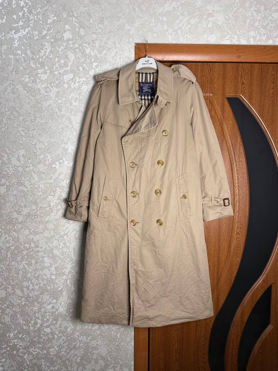 Burberry Vintage 1990s Burberrys Nova Check Trench Coat Size 48 REG Size US M / EU 48-50 / 2 - 1 Thumbnail