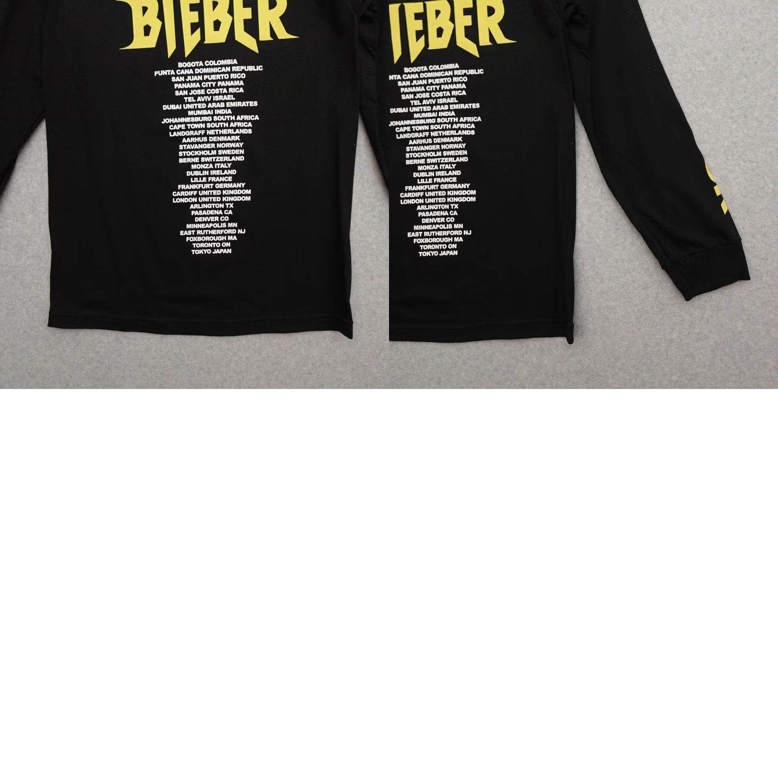 Vintage Justin Bieber Shirt Unisex Adult Small Long Sleeve Stadium Tour Black 28x17 MEASUREMENTS ARE PROVIDED IN PICTURES Mens Size US S / EU 44-46 / 1 - 9 Thumbnail