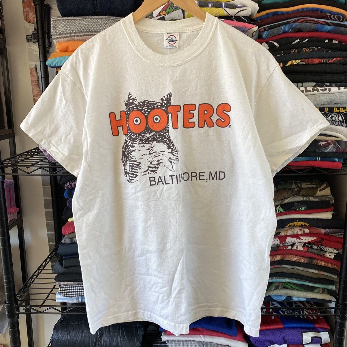 Hanes Vintage Hooters Baltimore Maryland Double Sided T-Shirt 90s Size US L / EU 52-54 / 3 - 1 Thumbnail