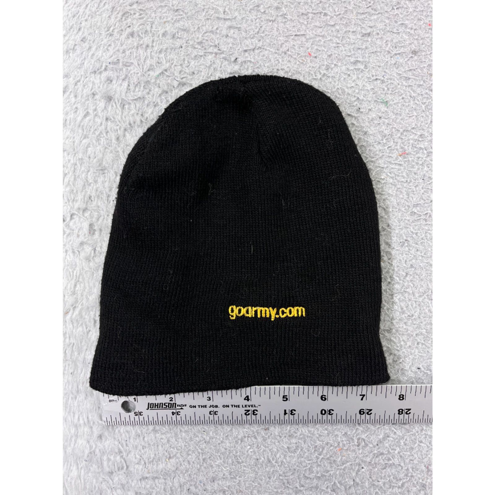 Vintage US Army Beanie Hat Adult One Size Black Knit Embroidered Polyester Ski Logo Winter Mens Size ONE SIZE - 3 Thumbnail