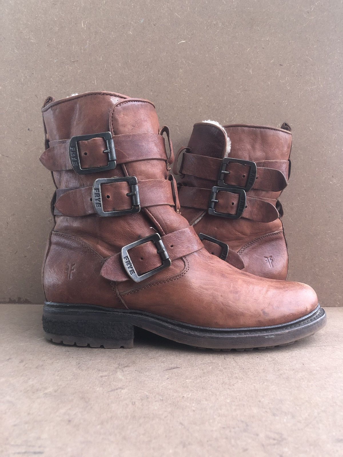 Frye Frye Brown Leather Winter Boots Size 7.5 B Size US 7.5 / IT 37.5 - 7 Thumbnail