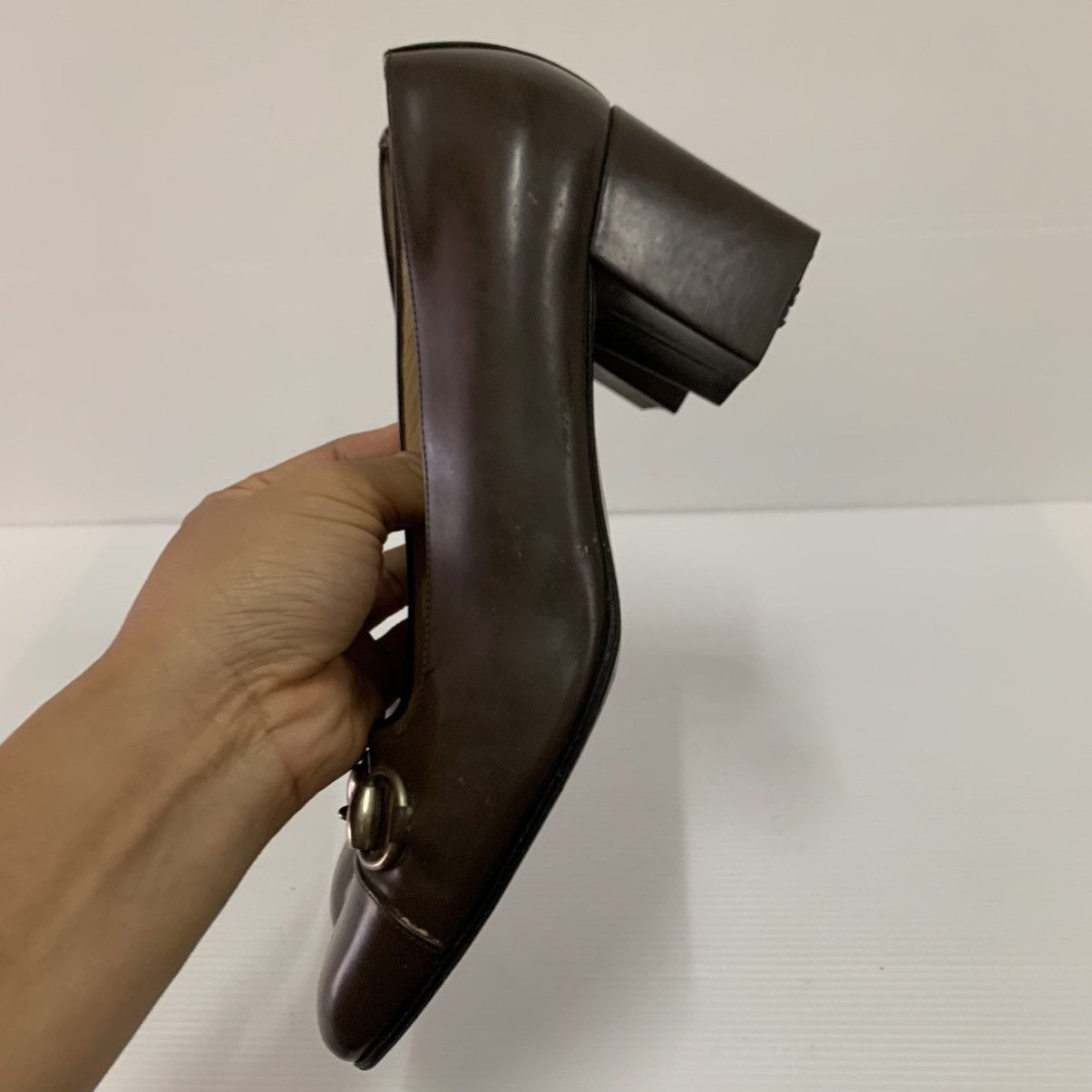 Gucci Gucci Leather Horsebit Shoes Size US 9.5 / IT 39.5 - 5 Thumbnail