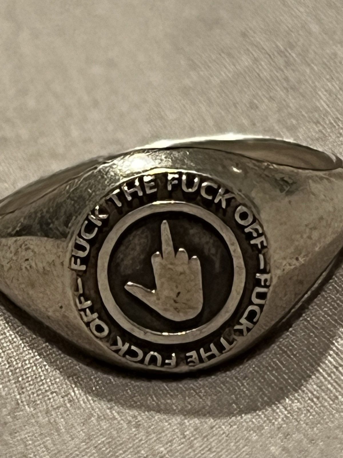 ineverheardofyou Ineverheardofyou fuck you Ring fuck the fuck off Size ONE SIZE - 16 Thumbnail