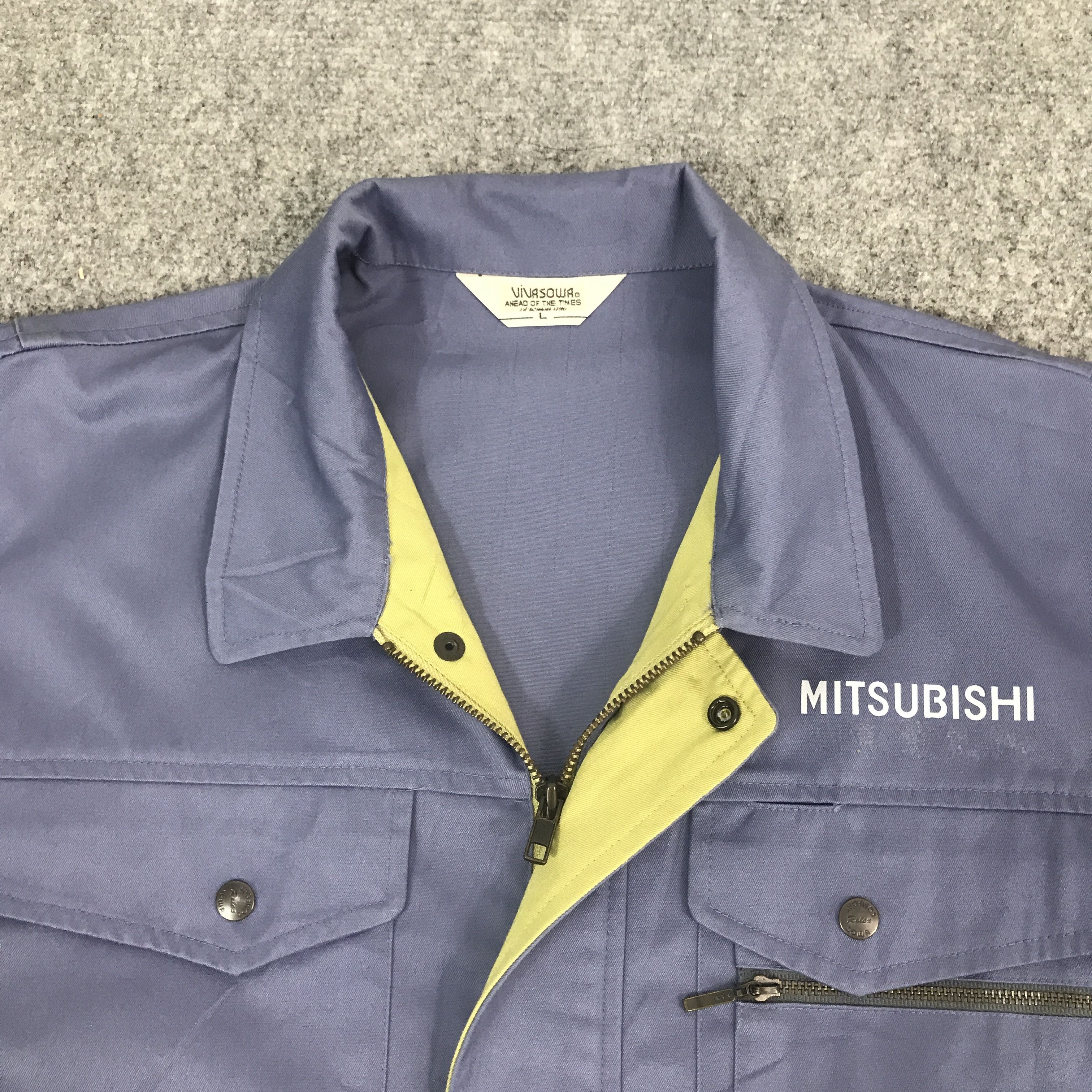 Japanese Brand Mitsubishi Ralliart Custom Art Worker Sport Jacket Size US L / EU 52-54 / 3 - 8 Thumbnail