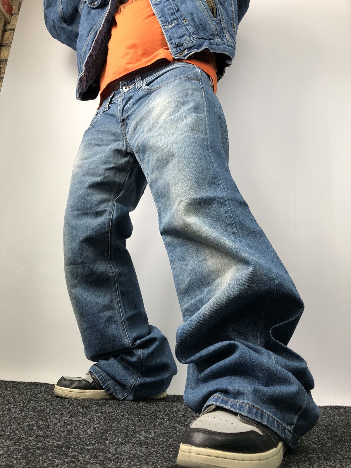 🔥Japanese Baggy Flare Kuyichi Jeans Mens Opium Avant Garde