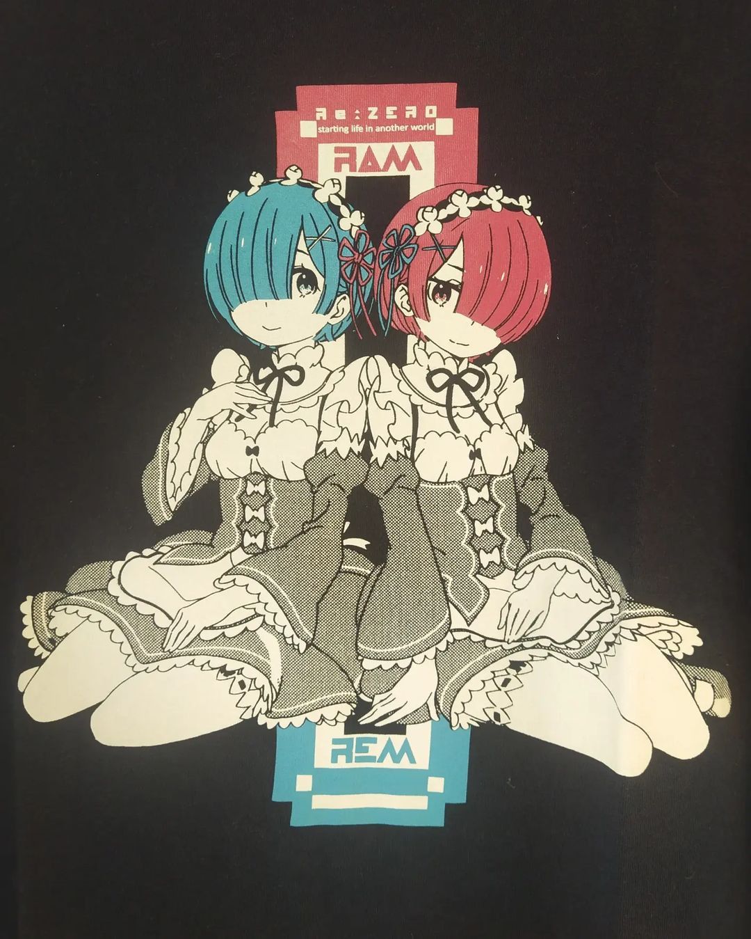 Anime × Japanese Brand ReZero Ram and Rem Art Anime Tees Muse Size US L / EU 52-54 / 3 - 2 Thumbnail