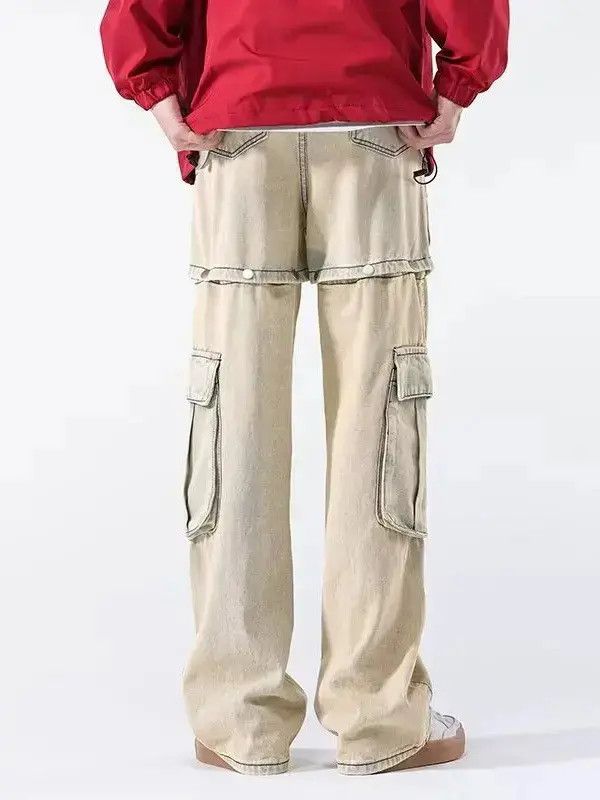 Japanese Brand Retro loose high street pocket jeans Size US 30 / EU 46 - 2 Thumbnail