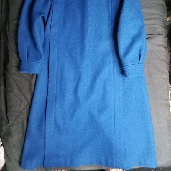 Other Vintage 60s Jill Jr. Wool Overcoat Blue ILGWU Size US M / EU 48-50 / 2 - 8 Thumbnail