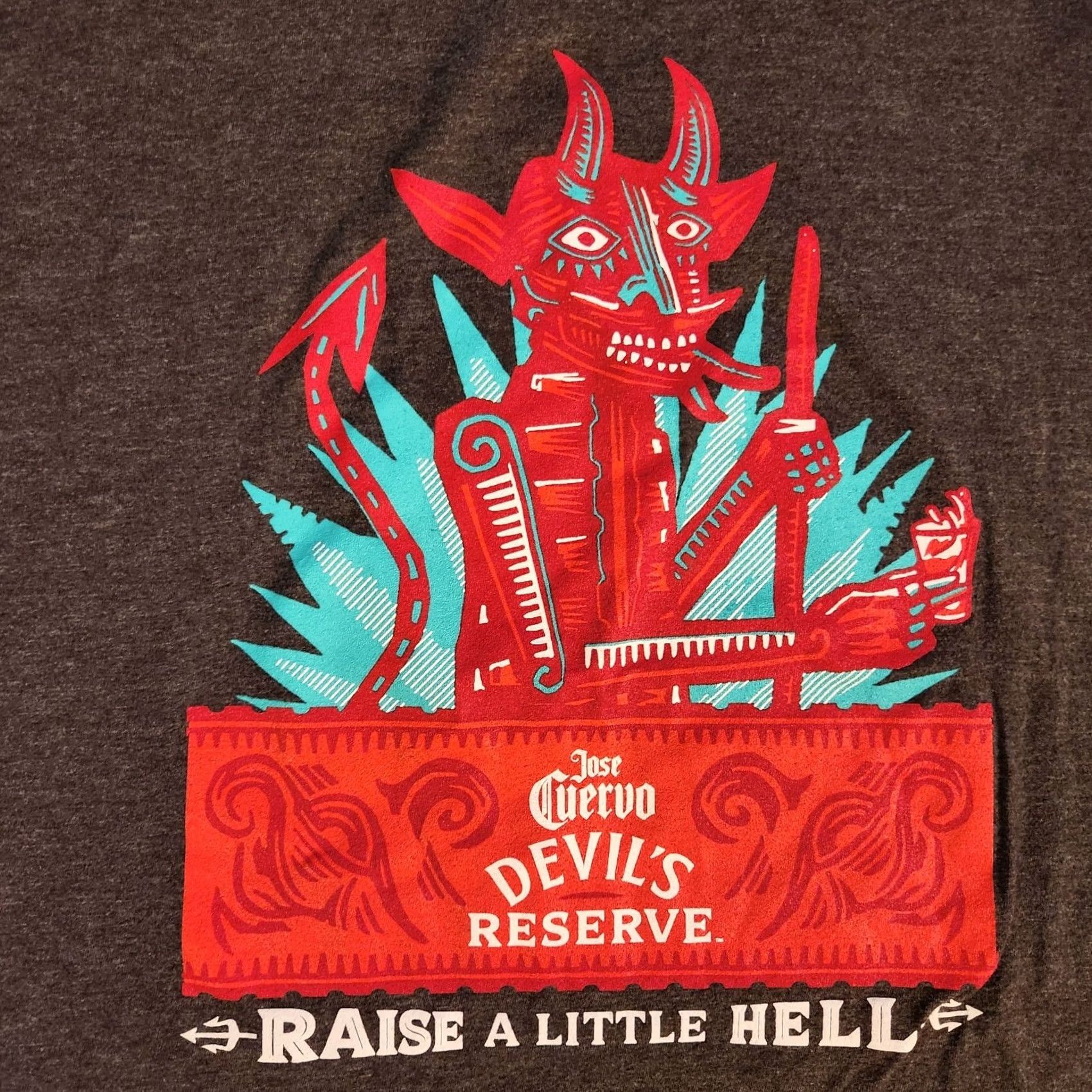 Vintage Jose Cuervo Tequila Devils Reserve Graphic T Shirt Tee Sz Medium Bar Promo Mens T-Shirt Black Size US M / EU 48-50 / 2 - 2 Thumbnail
