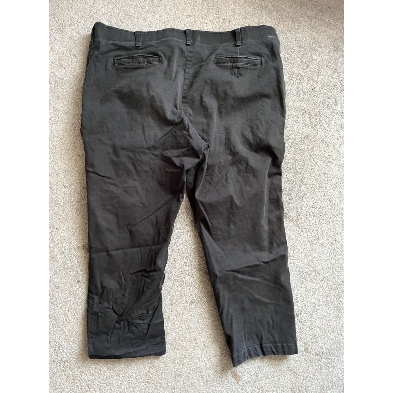 Lee Lee Jeans Pant, Men's, Straight, Black, 44x24 Inseam Hemmed, Comfort Khakis, 44 Waist, 44x23 Hemmed, Regular Size, Mens, Black, Comfort Size US 44 / EU 60 - 3 Thumbnail