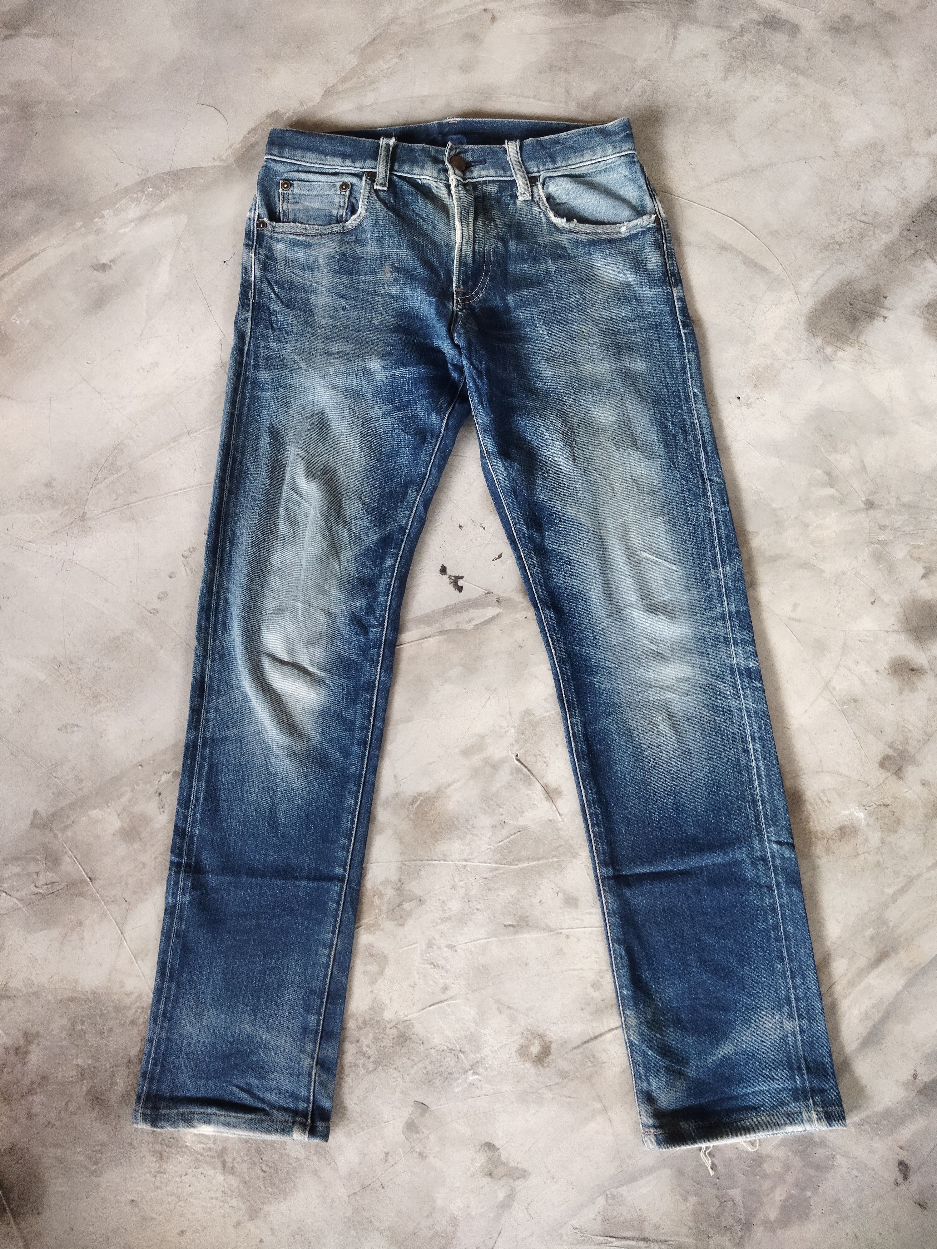 Japanese Brand VINTAGE JAPANESE BRAND DISTRESSED FADED BLUE JEANS PANTS Size US 30 / EU 46 - 1 Thumbnail