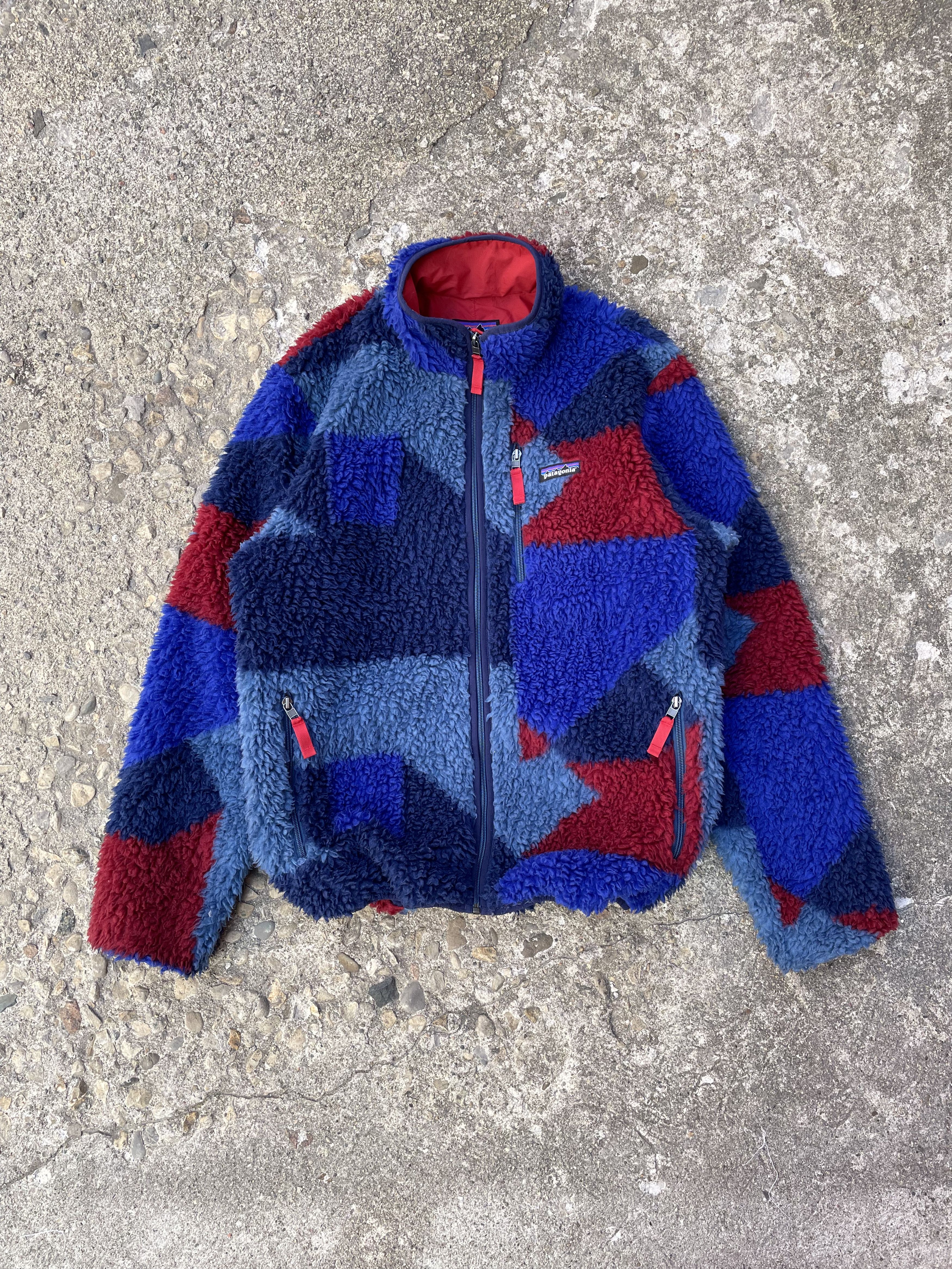 Patagonia × Vintage 2013/2014 Patagonia Retro X Patterned Deep Pile Fleece Size US L / EU 52-54 / 3 - 1 Thumbnail