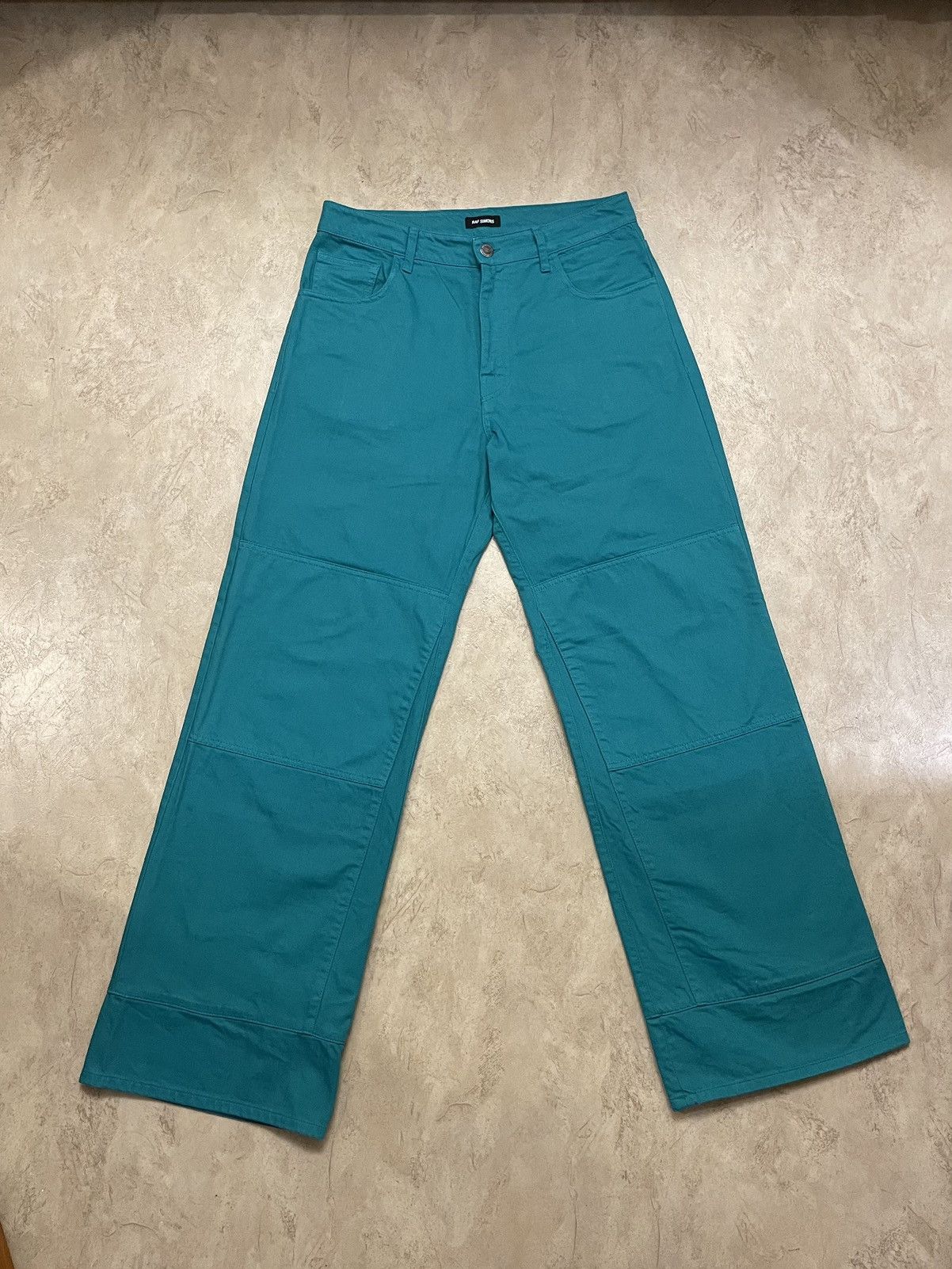 Raf Simons double knee wide leg work pants AW21 Size US 32 / EU 48 - 1 Thumbnail
