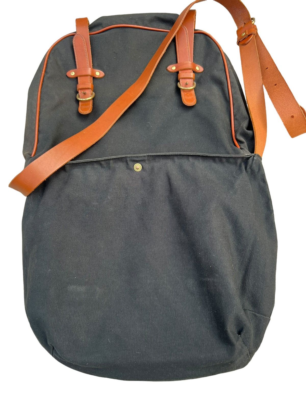 Il Bisonte × Leather Vintage il Bisonte Black Cotton Leather Messenger Bag Size ONE SIZE - 15 Thumbnail