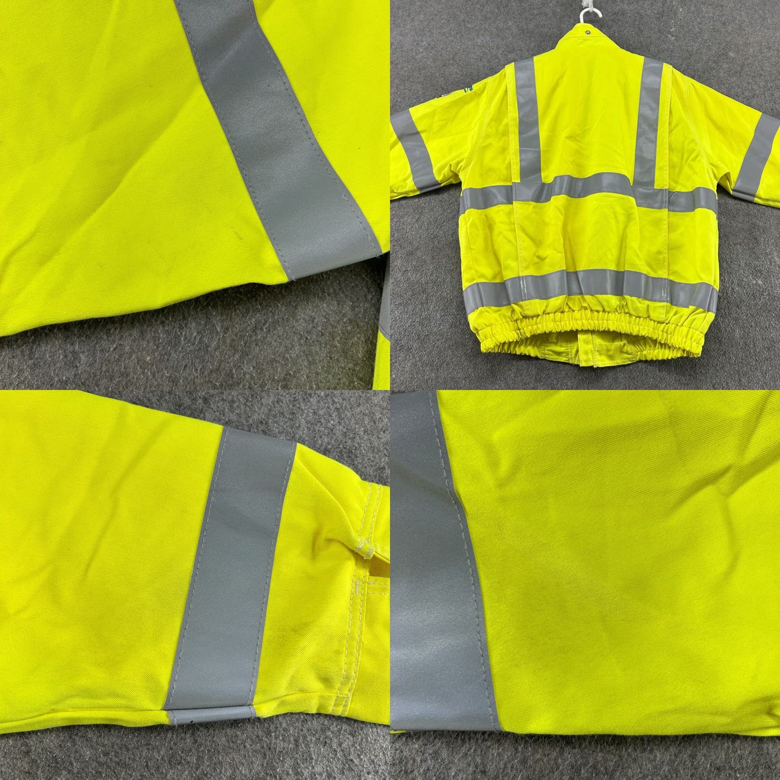 Vintage Bulwark Jacket Mens L Yellow Flame Resistant Hi Vis Reflective 31 ATPV Jacket Long Sleeve Men Reflective Bulwark Yellow L Men Size US L / EU 52-54 / 3 - 9 Thumbnail