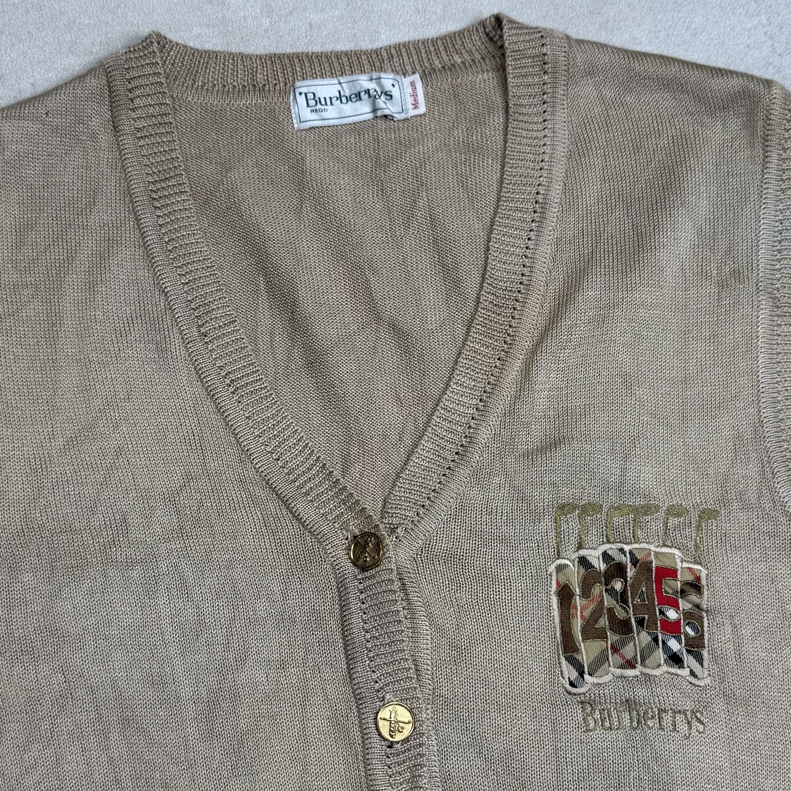 Burberry Vintage Burberry Golf Vest Size US M / EU 48-50 / 2 - 2 Thumbnail