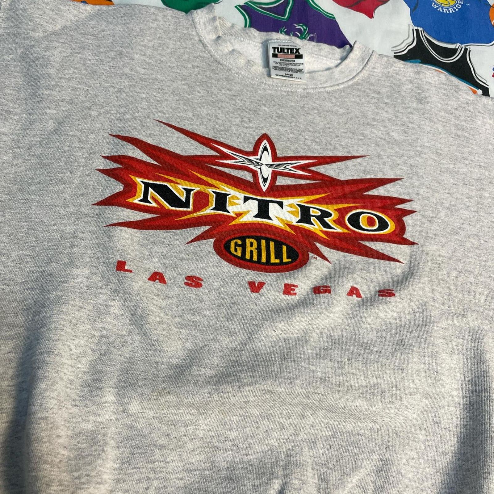 Vintage × WCW/nWo × WWF Vintage WCW Nitro Grill Las Vegas Promo Wrestling Crewneck Size US M / EU 48-50 / 2 - 3 Thumbnail