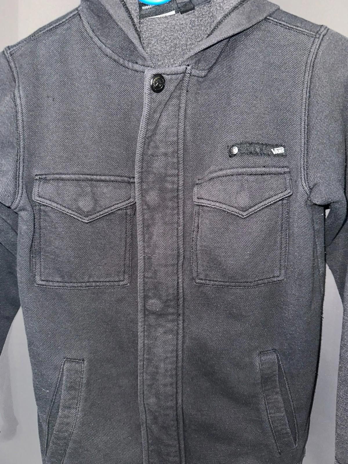 Vans VANS Small Gray Hooded Jacket – Rugged Texture, Urban Style Size US S / EU 44-46 / 1 - 4 Thumbnail