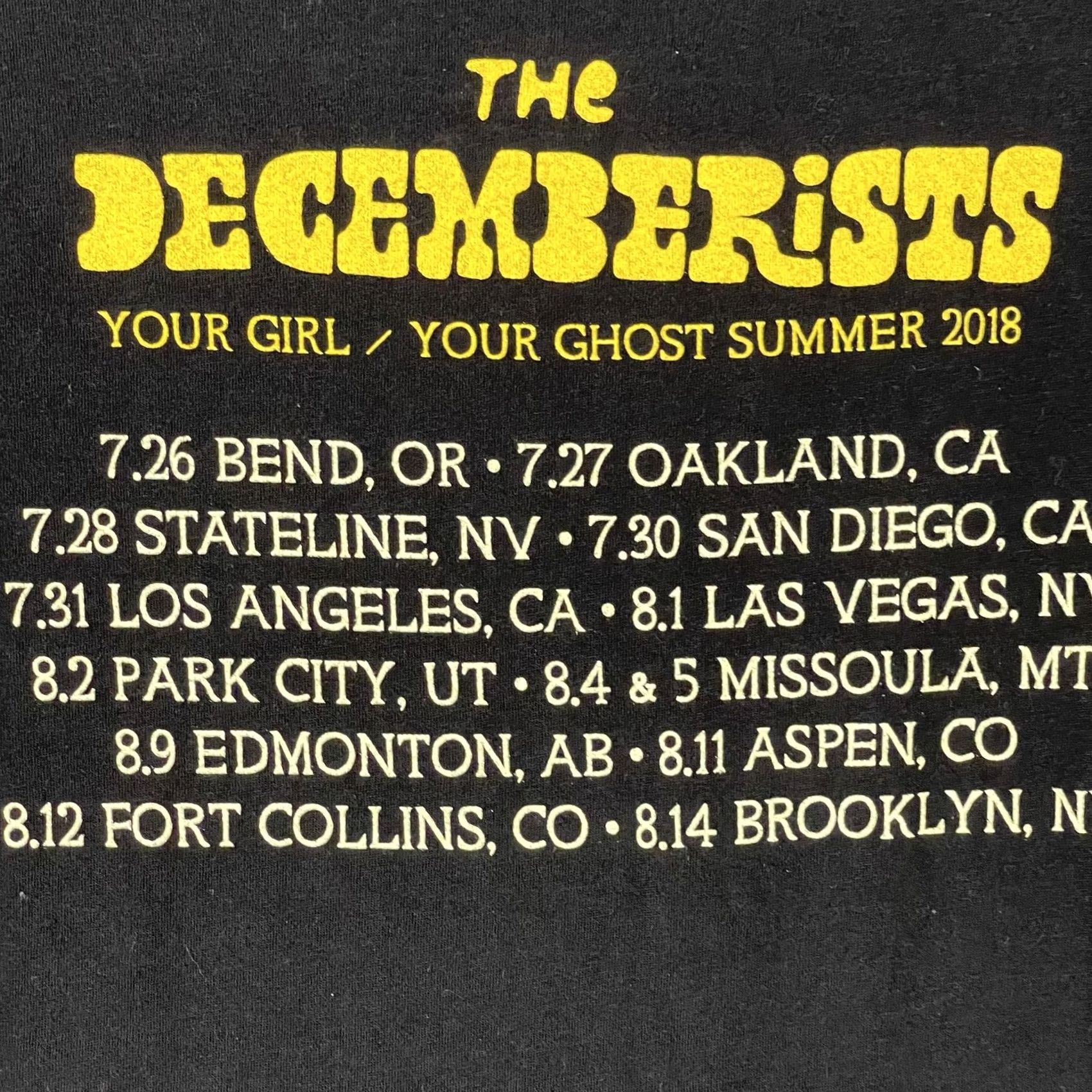 Vintage VINTAGE The Decemberists Bella+Canvas Shirt Mens Small Black 2018 Tour Snake Graphic Tee Size US S / EU 44-46 / 1 - 4 Thumbnail
