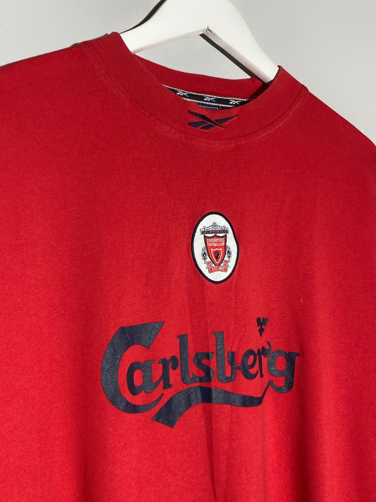 Reebok Vintage Reebok Liverpool FC 90s Cotton T-shirt Size US L / EU 52-54 / 3 - 3 Thumbnail