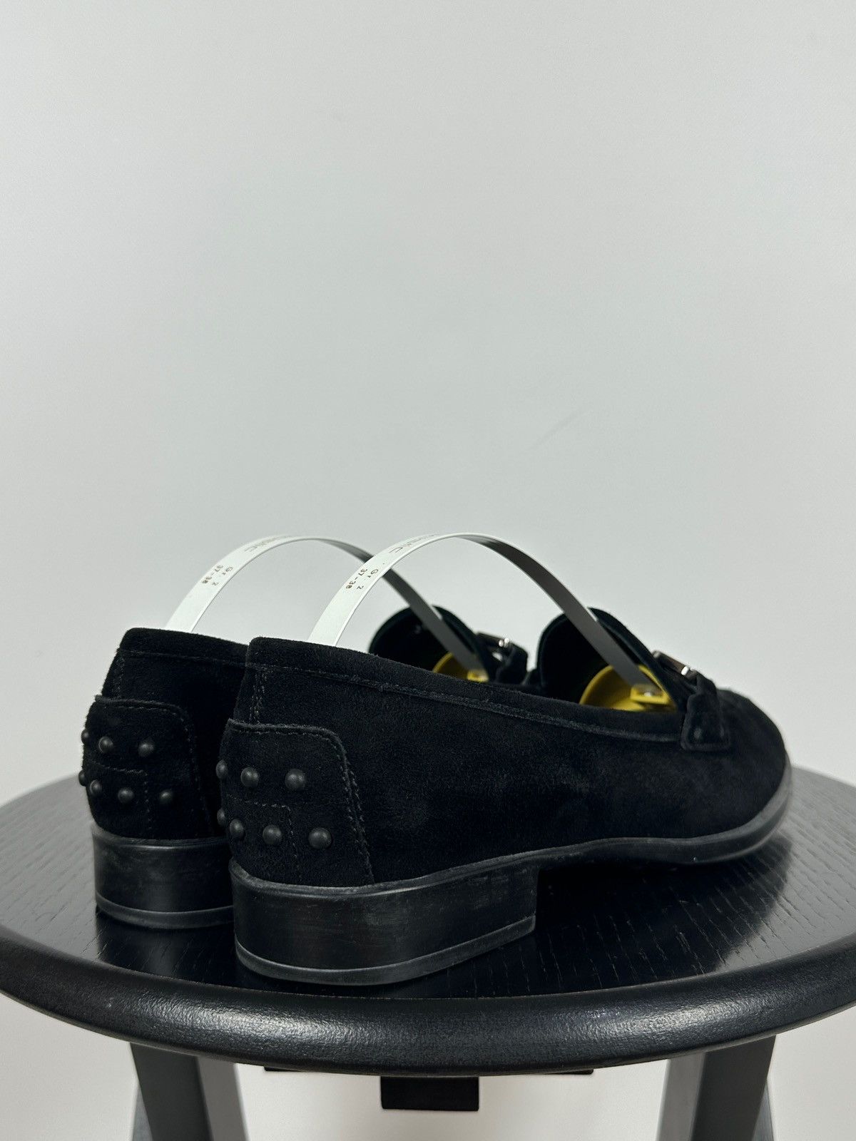 Tod's Tod’s Black Suede Horsebit Buckle Loafers Size US 6.5 / IT 36.5 - 5 Thumbnail