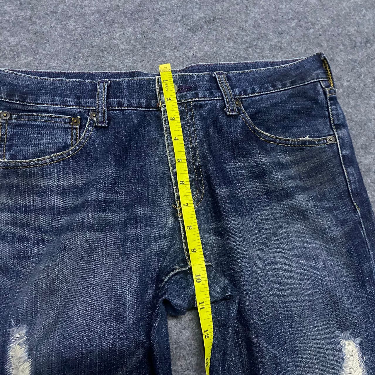 If Six Was Nine 💥Best Offer💥Vintage Takeo Kikuchi Distressed Denim Size US 36 / EU 52 - 7 Thumbnail