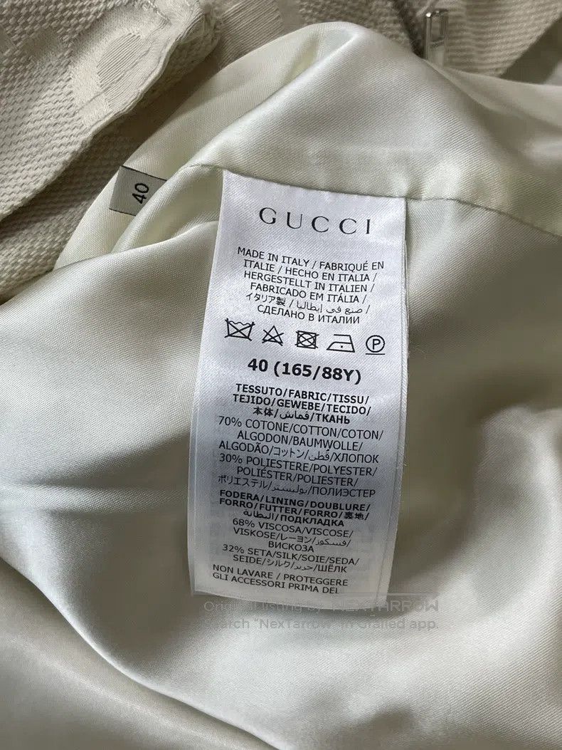 Gucci Gucci Beige dark pattern logo full pair of G jacket Size S / US 4 / IT 40 - 5 Thumbnail