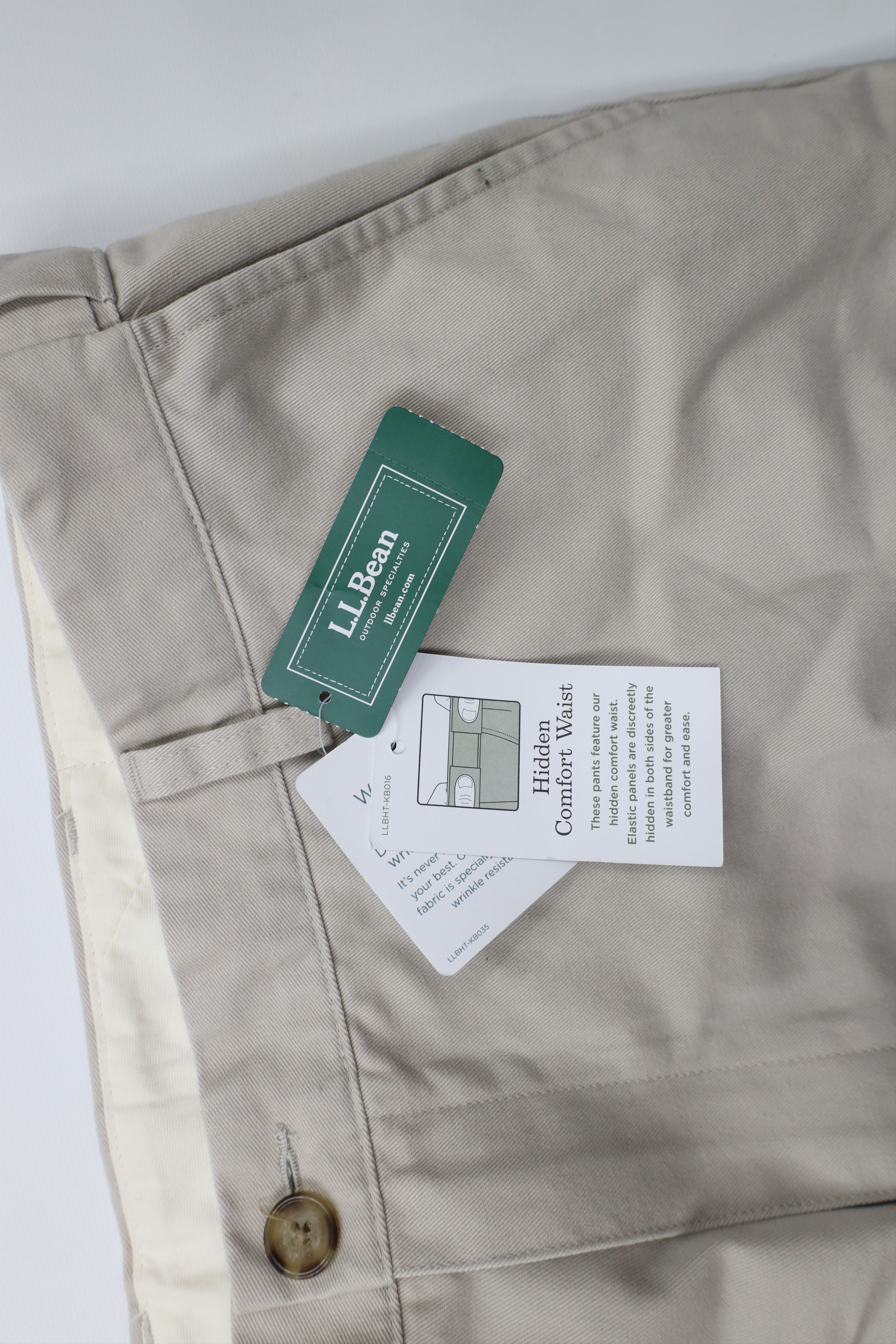 L.L. Bean × Vintage Deadstock Vintage LL Bean Chino Pants Trousers Stone Cotton Size US 42 / EU 58 - 6 Thumbnail