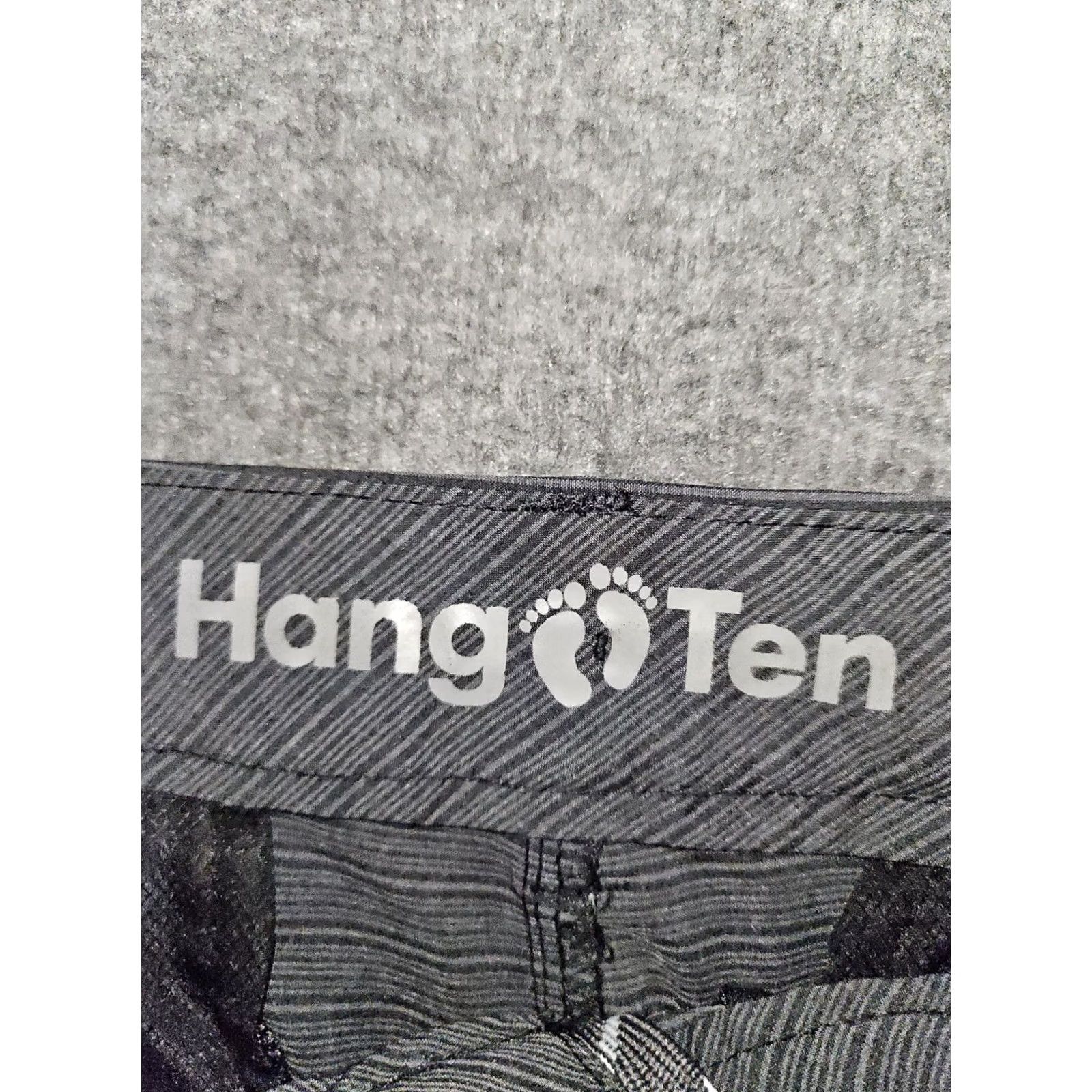 Hang Ten Hang Ten Board Shorts Men's 32 Gray Striped Low Rise Zip Pockets Beach Size US 32 / EU 48 - 2 Thumbnail