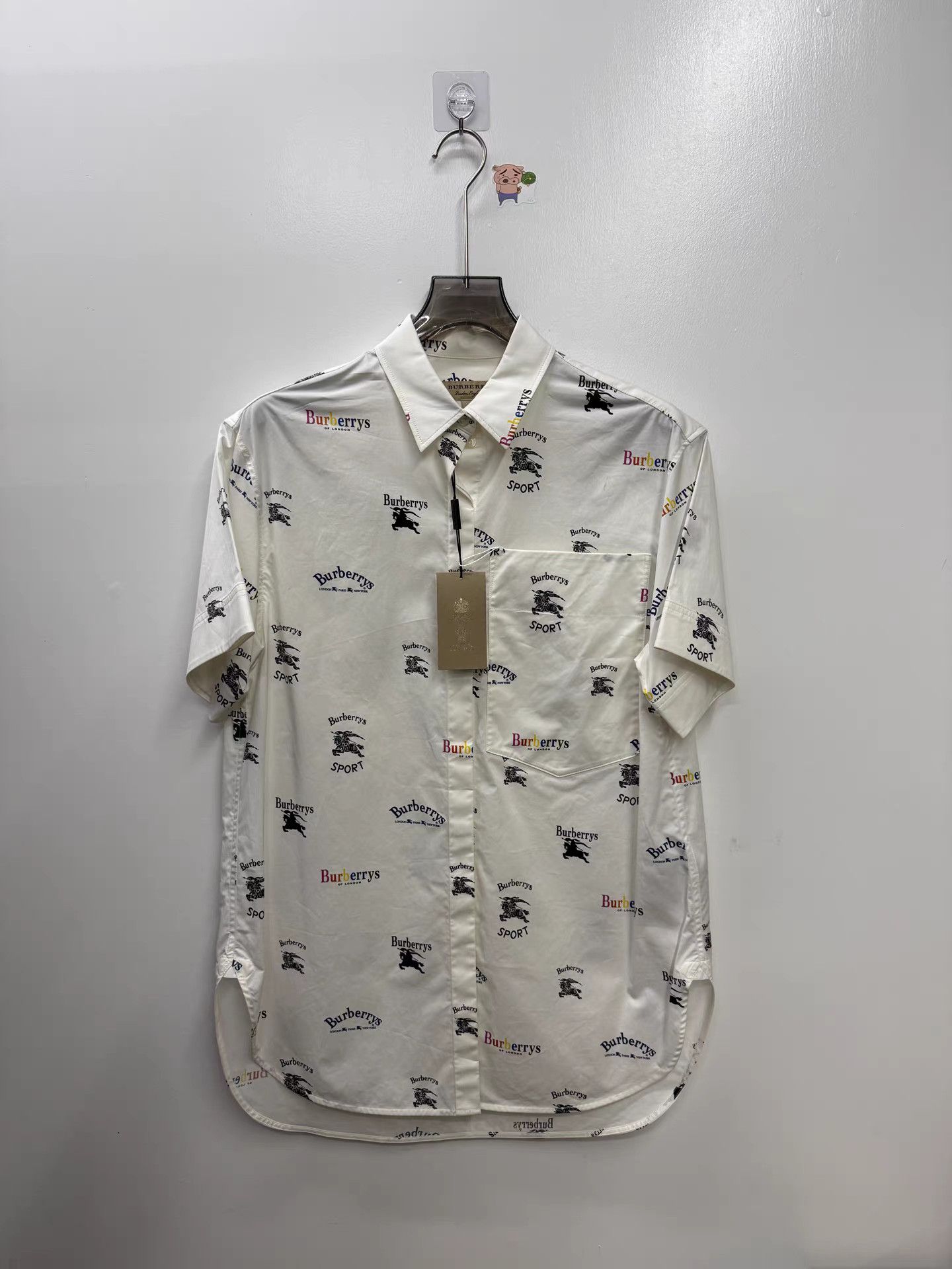 Burberry Burberry Runway Rainbow Pony Print Short-sleeve Shirt K15 Size US XXS / EU 40 - 1 Thumbnail