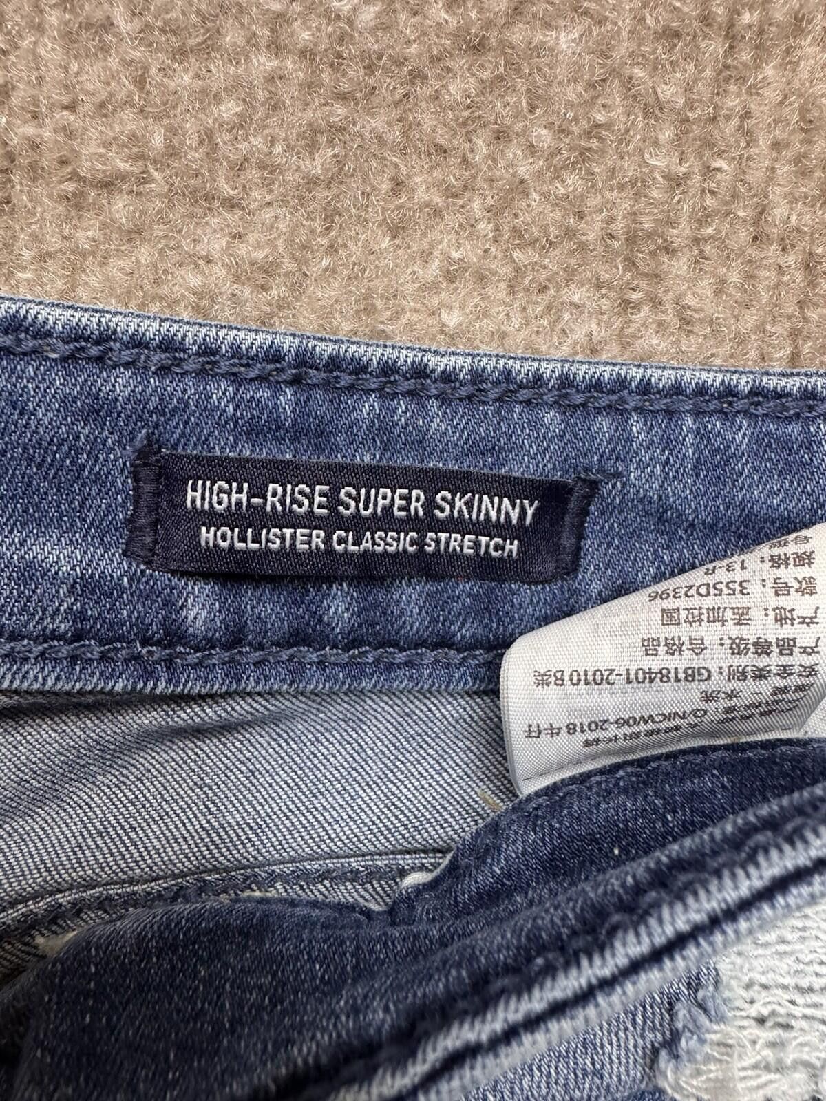 Hollister Hollister Skinny Jeans W 31x30 Distressed Stretch Jeans 757 Size 31" - 6 Thumbnail