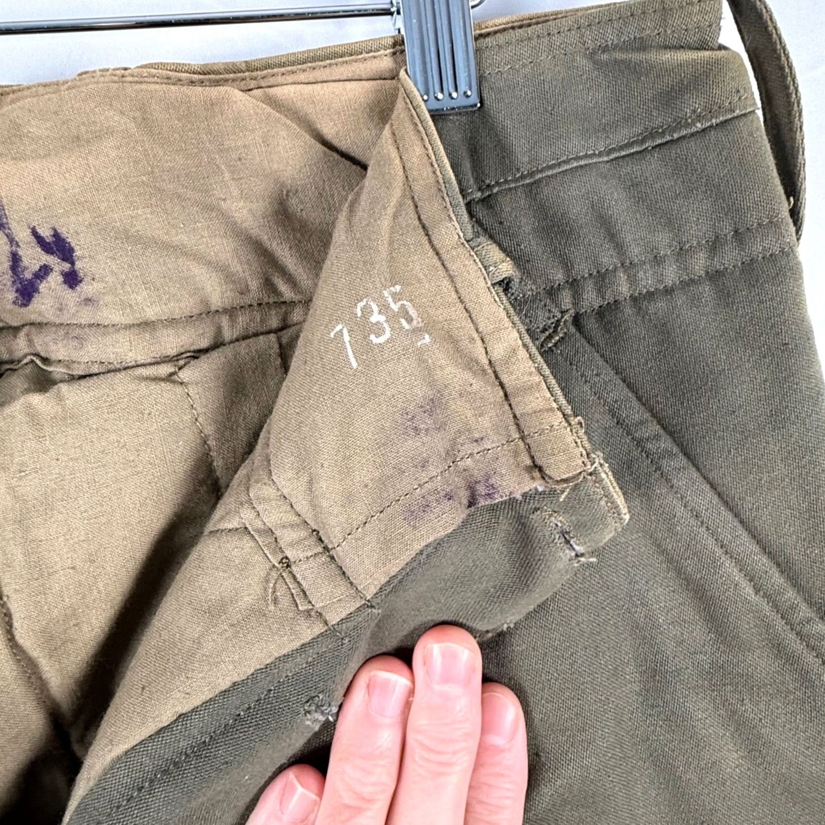 Vintage Vintage Military 36x30 Field Trousers Button Fly Army Pants Gorpcore 40s 50s Size US 36 / EU 52 - 4 Thumbnail