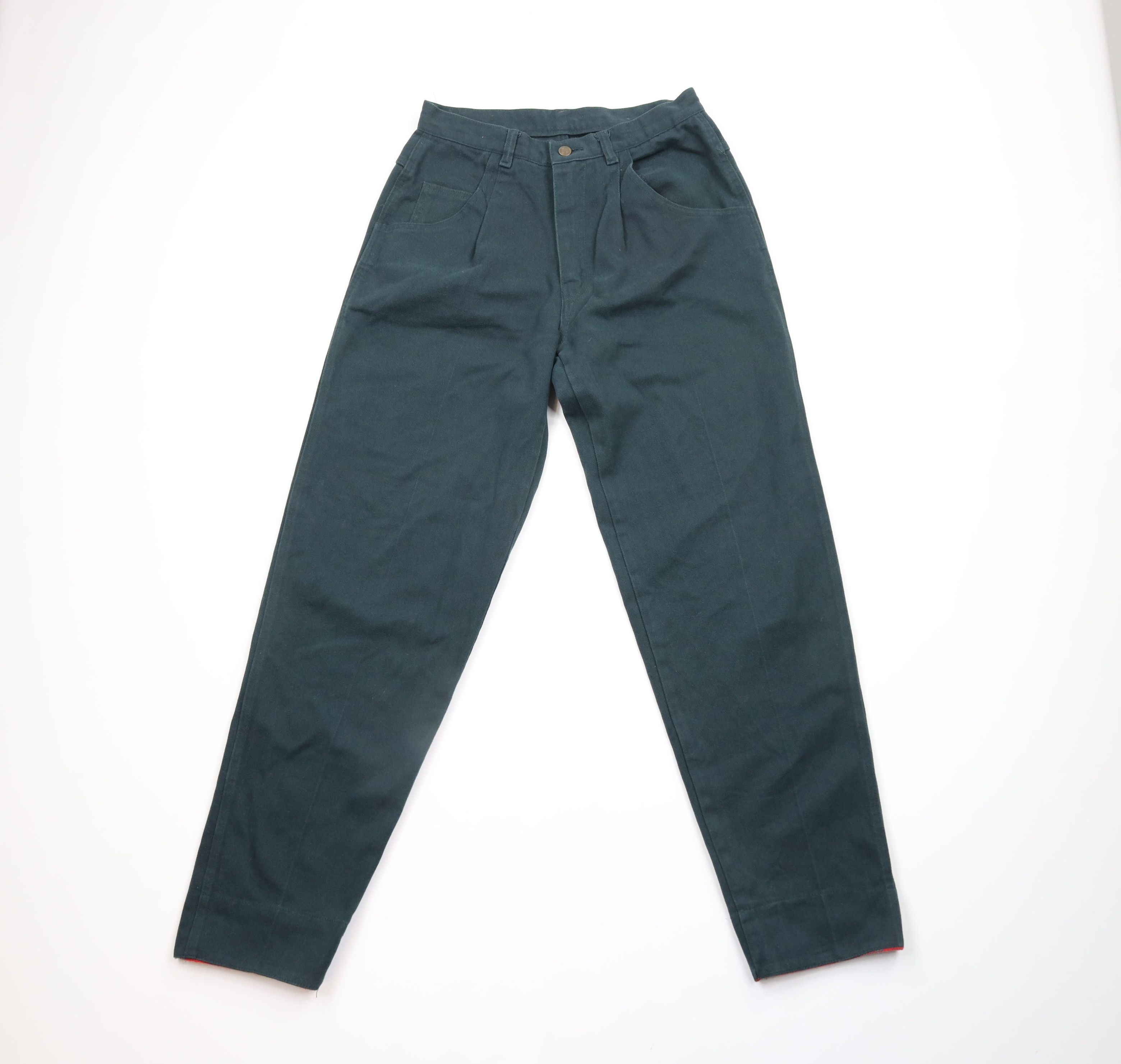 Cross Colours × Vintage Vintage 90s Cross Colours Cuff Pleated Denim Jeans Green Size US 30 / EU 46 - 2 Thumbnail